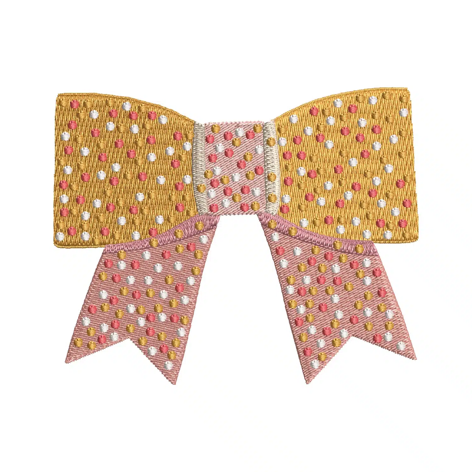 Glitter Bow Tie Embroidery Design