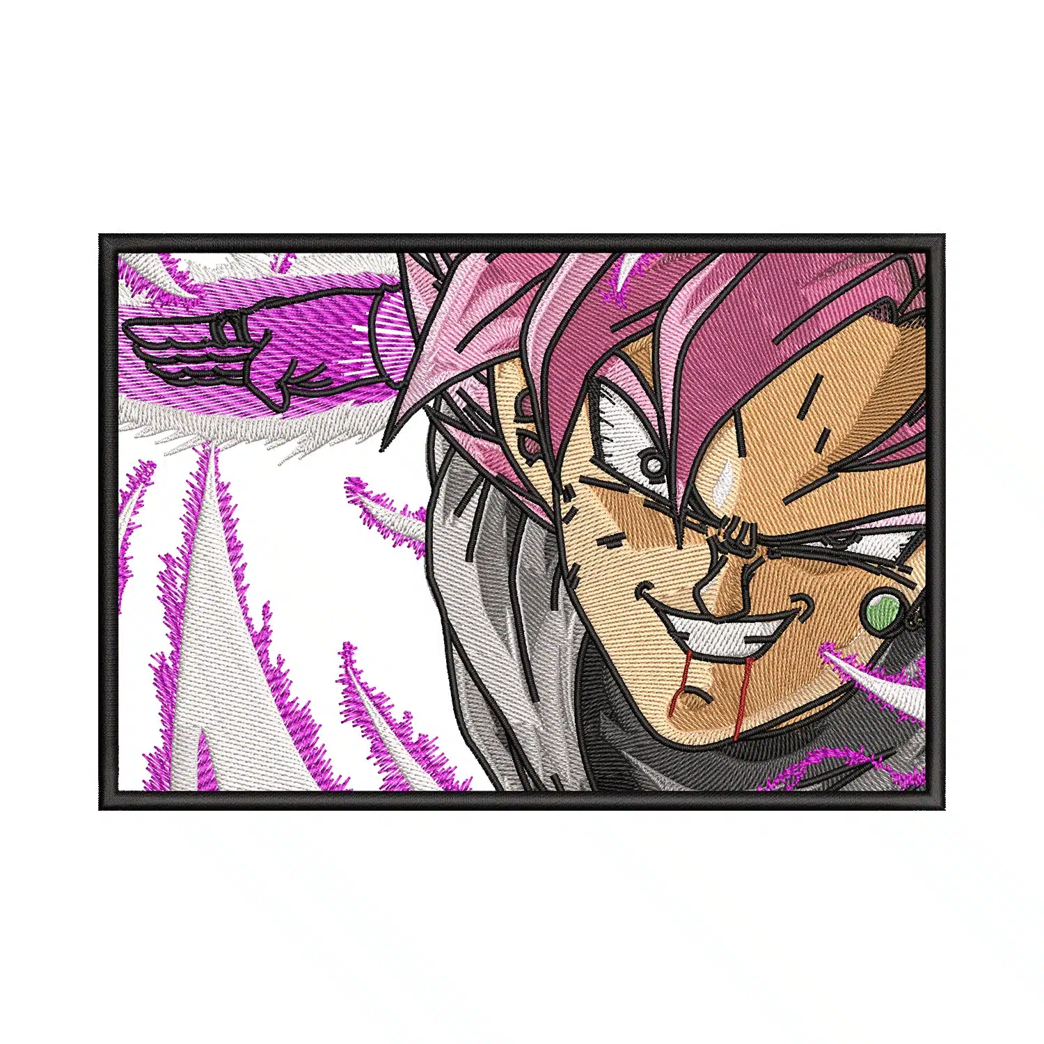 Super Saiyan Rose Attack Embroidery Design