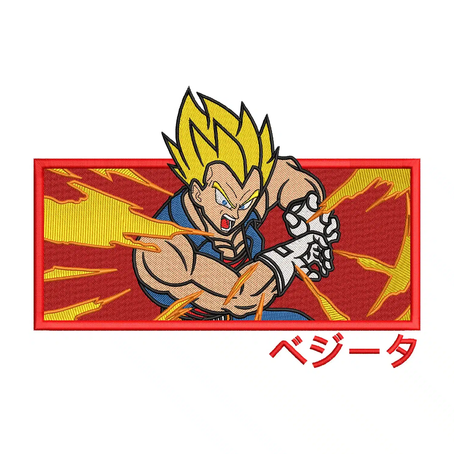 Vegeta Embroidery Design