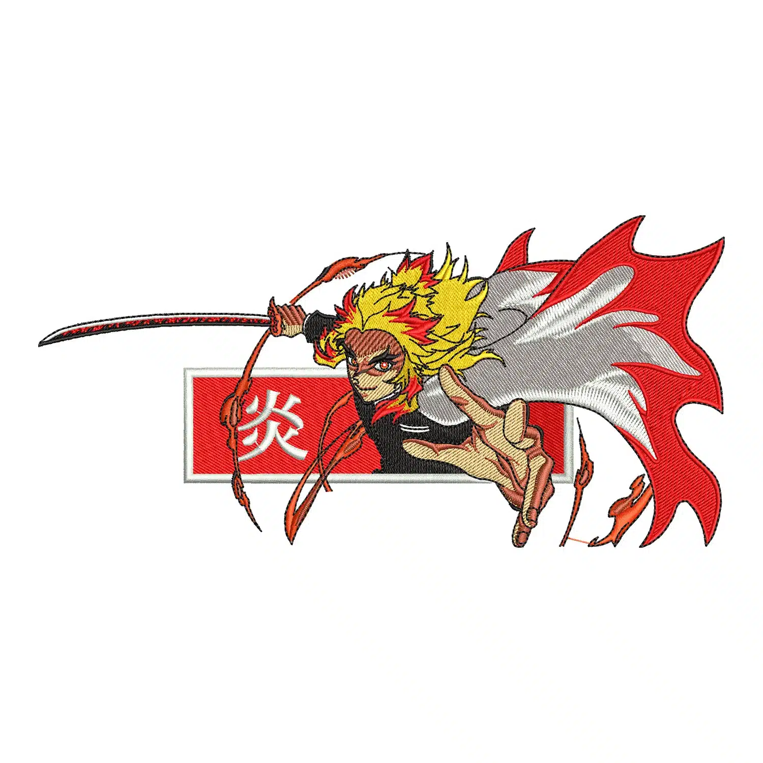 Home 90 Rengoku Embroidery Design