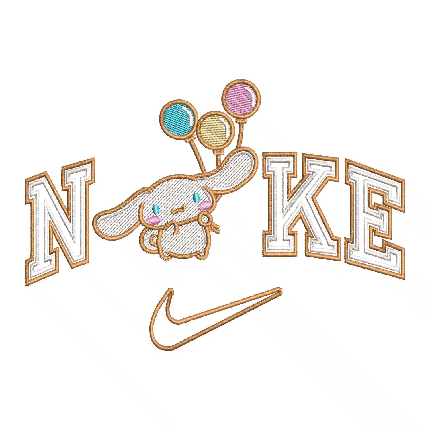 Cinnamoroll Balloon Nike Embroidery Design