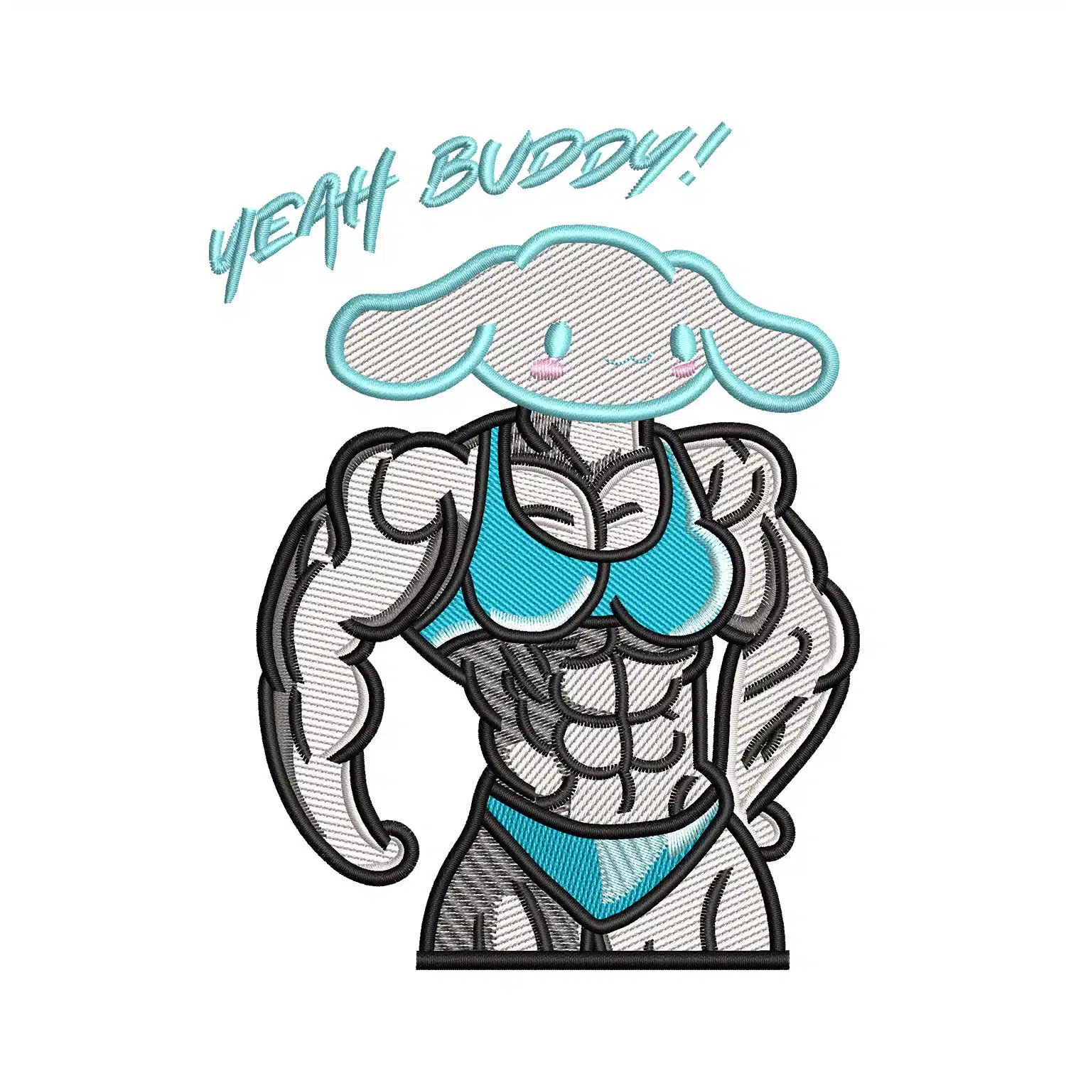 Cinnamoroll Yeah Buddy Embroidery Design