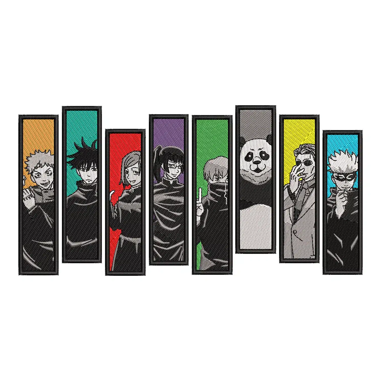Jujutsu Kaisen Characters Embroidery Design