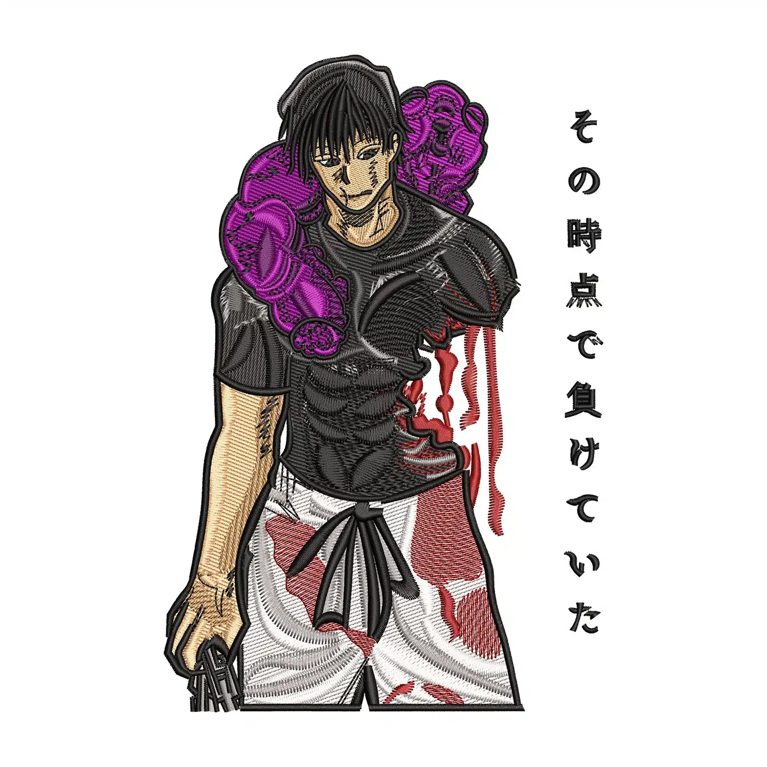 Toji Wounded Embroidery Design