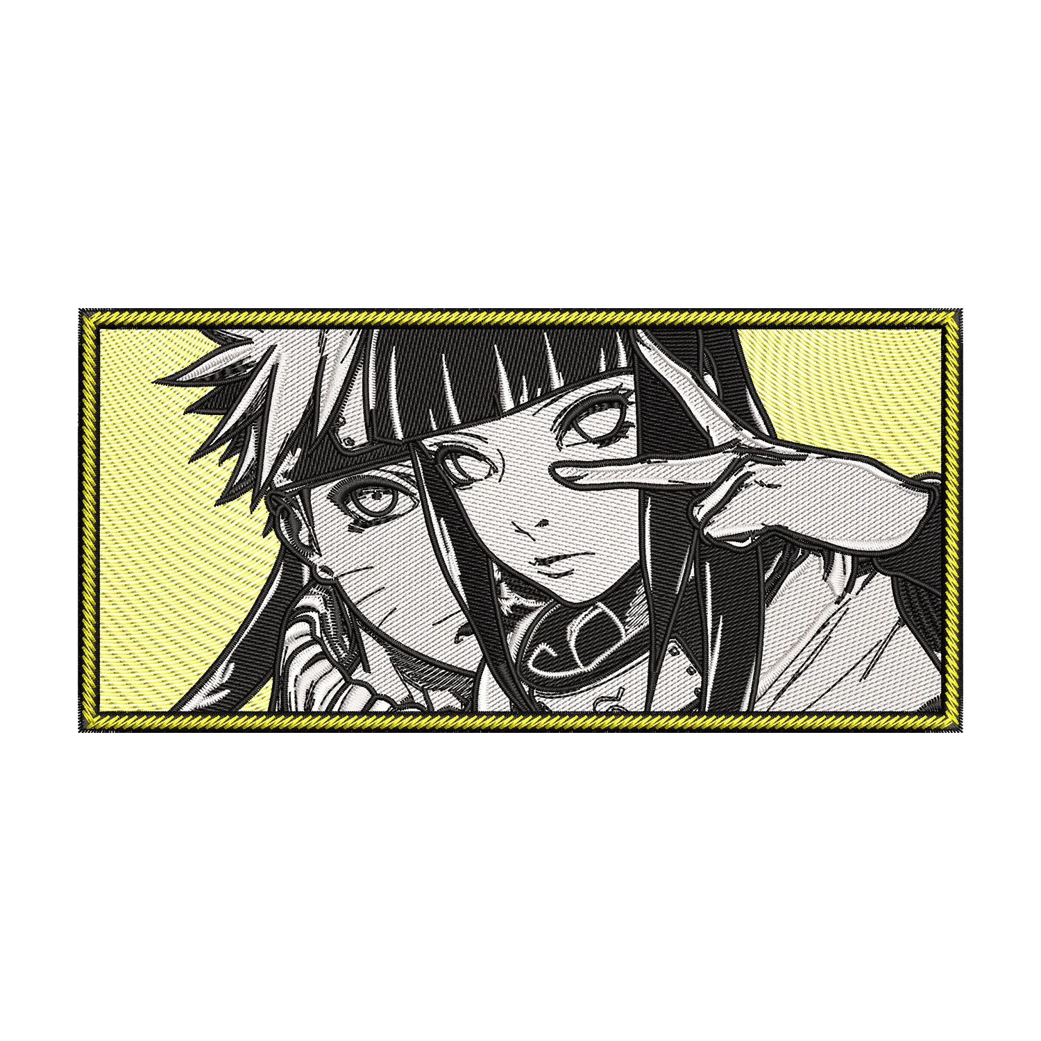 Naruto and Hinata Embroidery Design