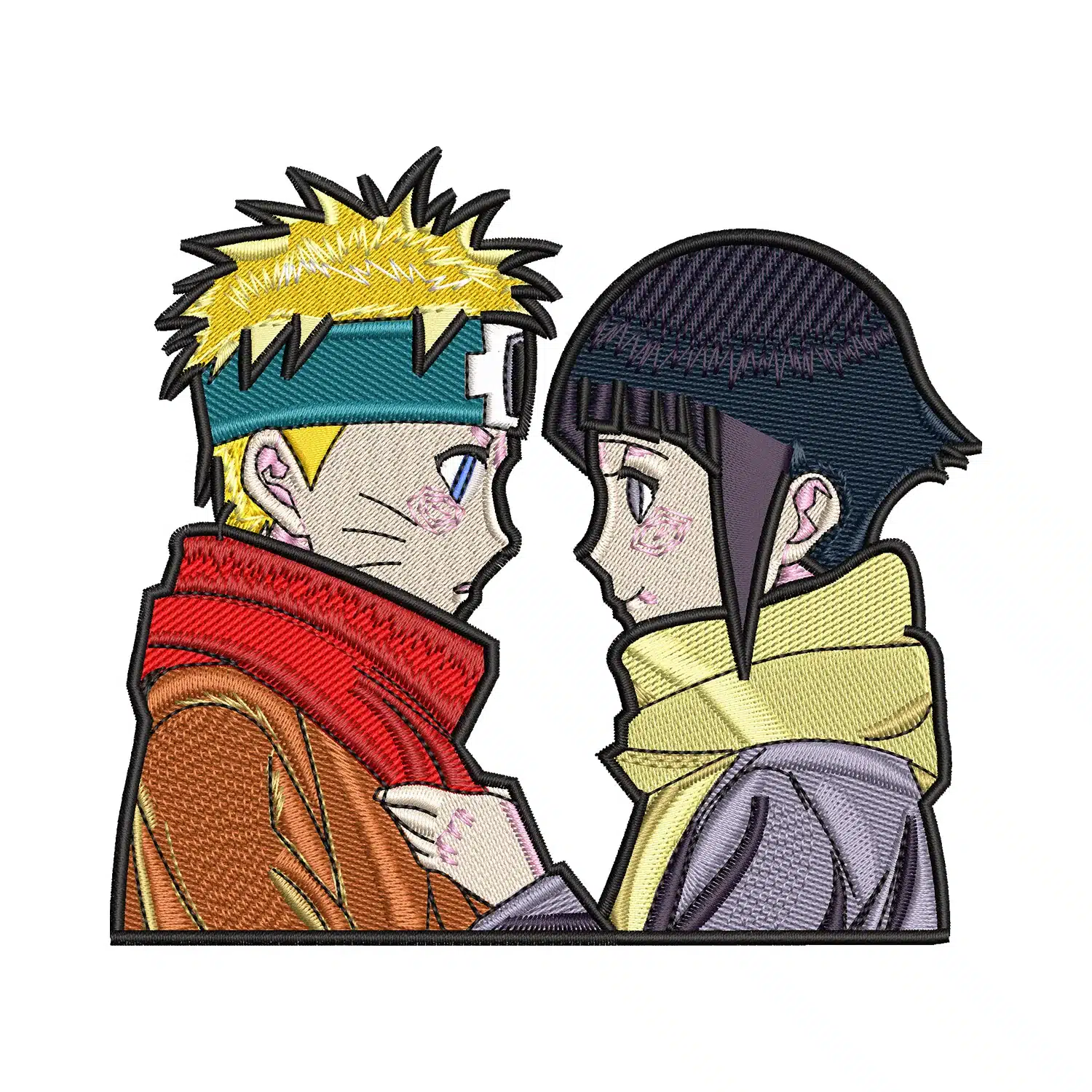 Naruto and Hinata Embroidery Design