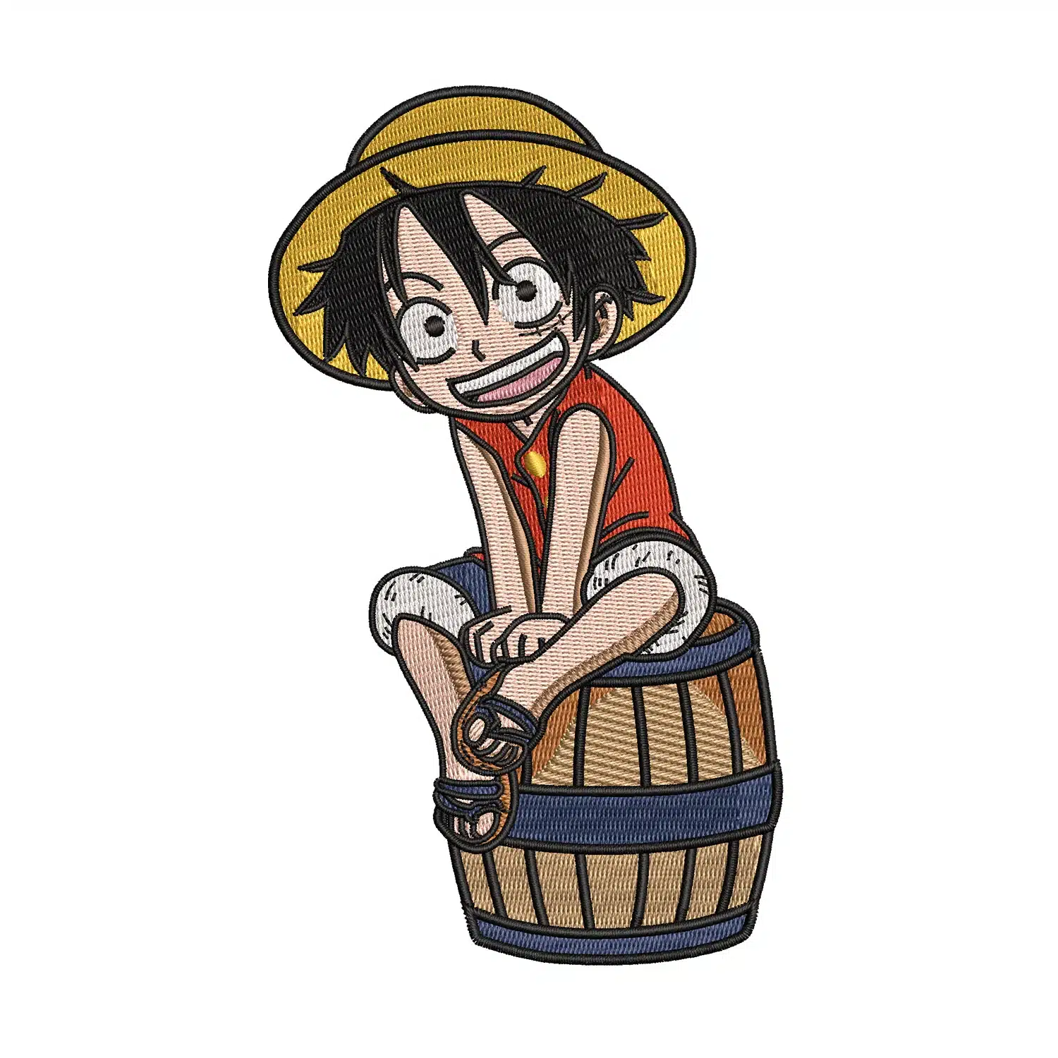 Home 161 Luffy On a Drum Embroidery Design
