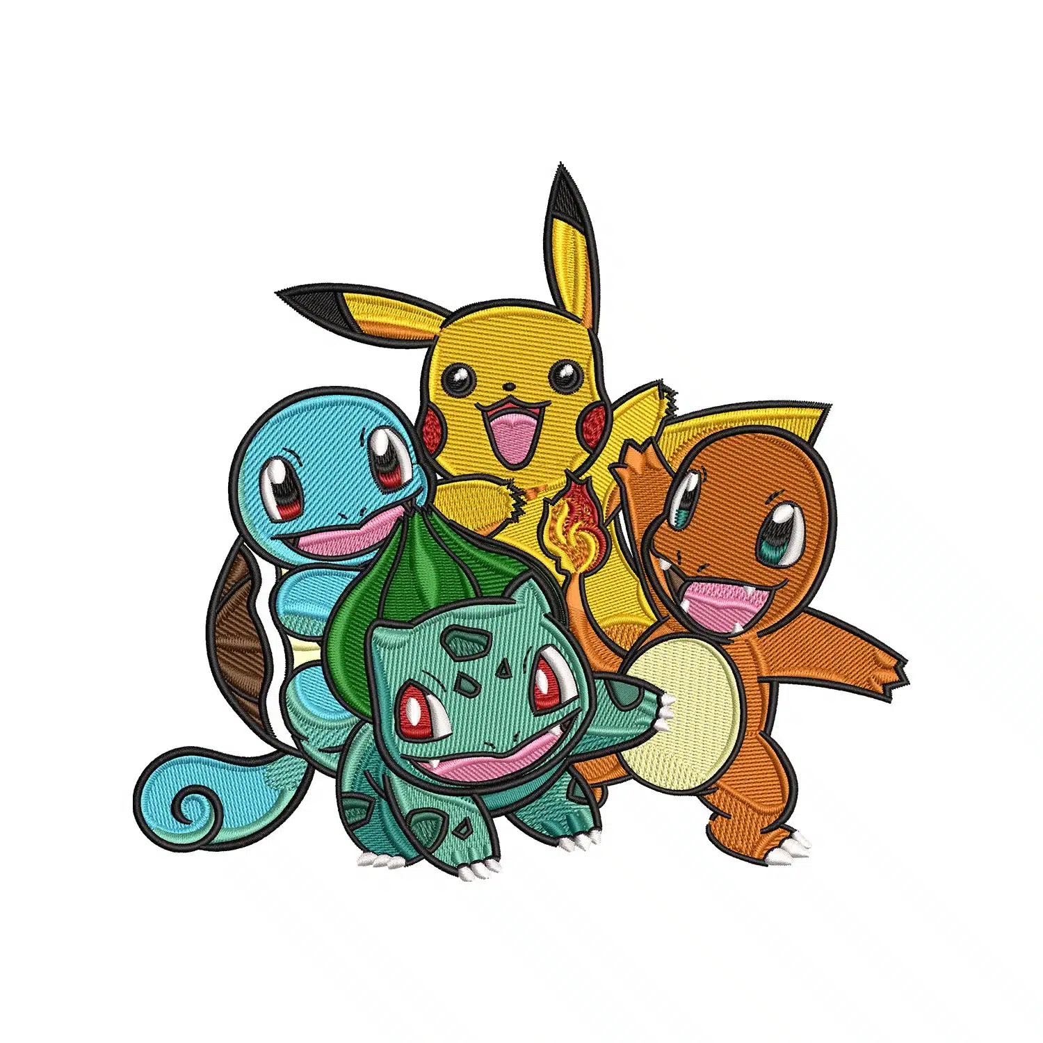 Ash Pokemons Embroidery Design