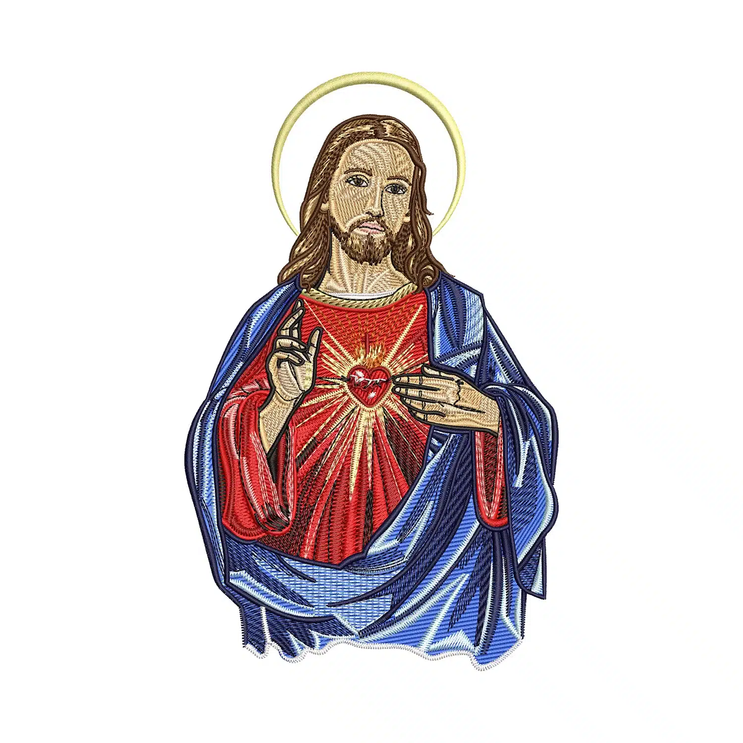 Jesus Christ Embroidery Design