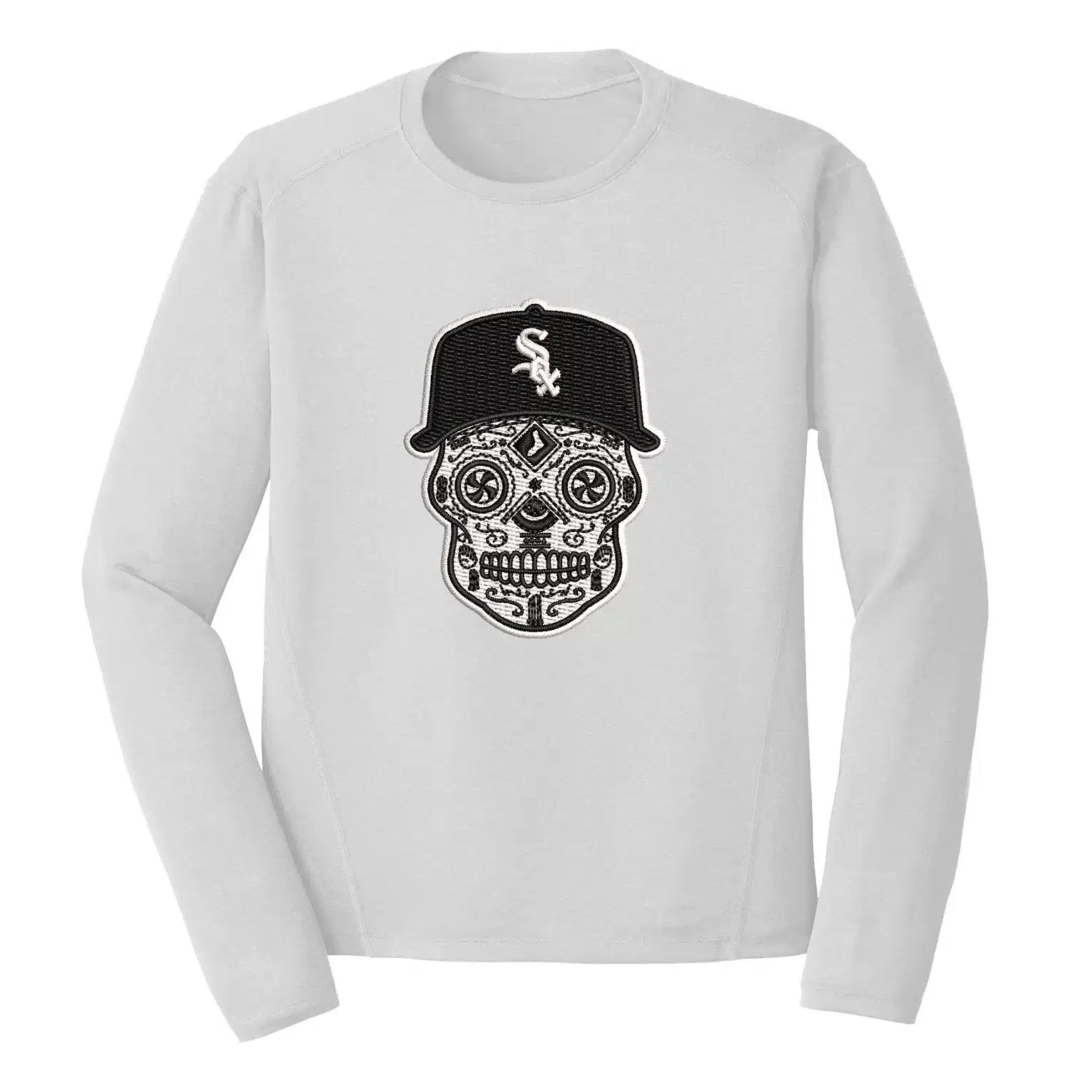 Chicago White Sox Skull Logo Embroidery Design - Baseball 1 Mockup BSB67