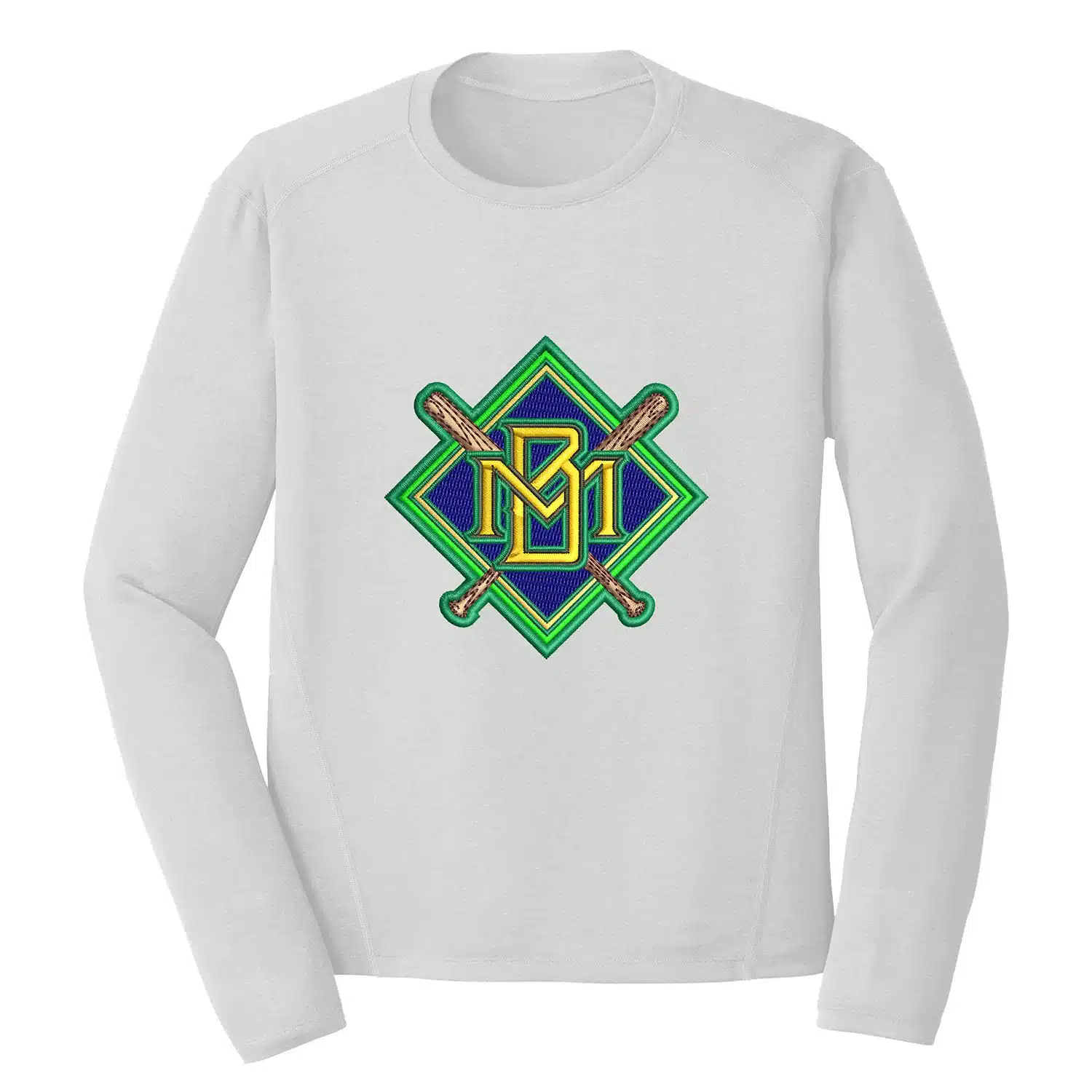 Milwaukee Brewers Logo Embroidery Design - Baseball 1 Mockup BSB69