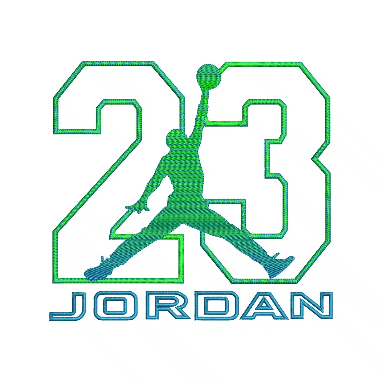 23 Jordan Embroidery Design