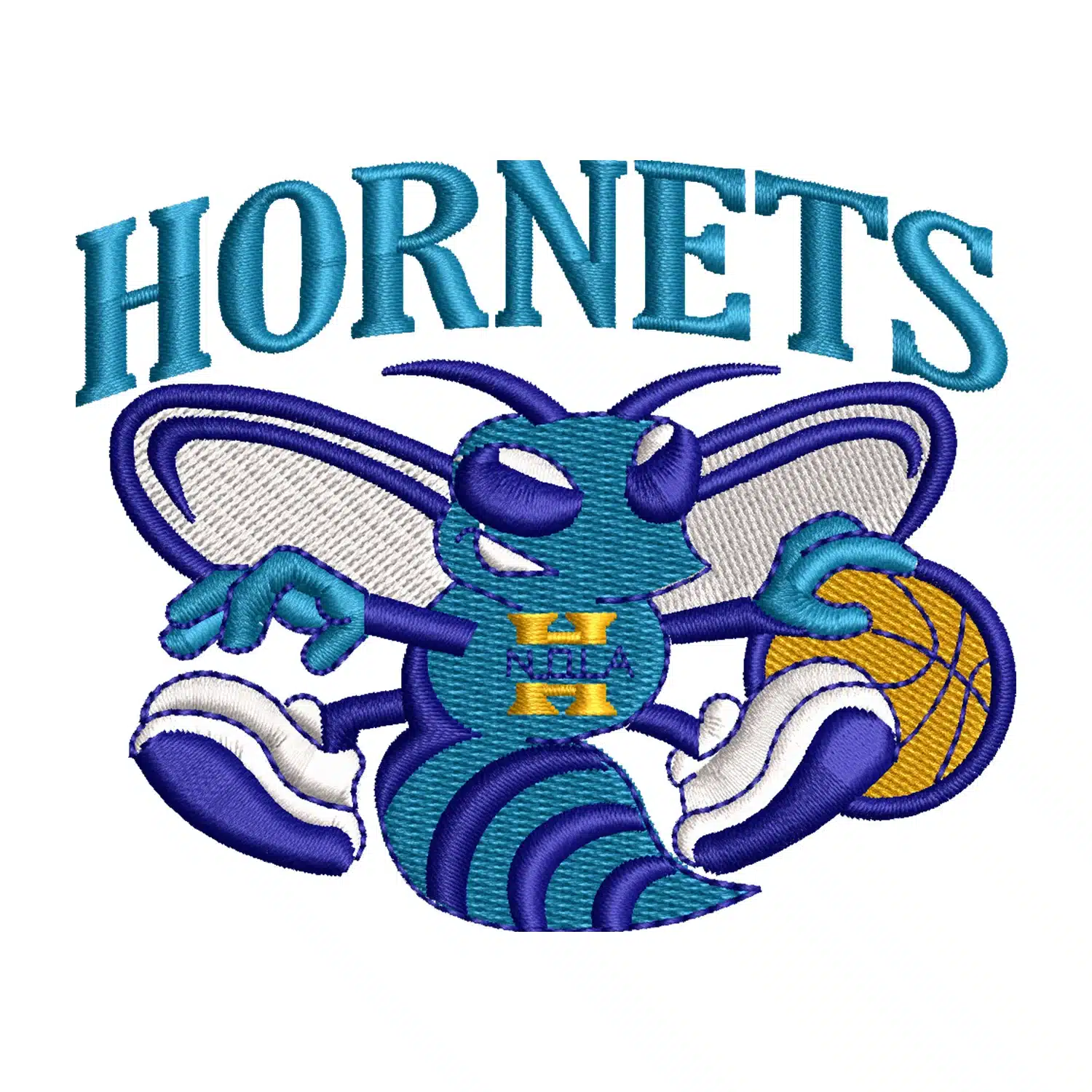 Charlotte Hornets Embroidery Design