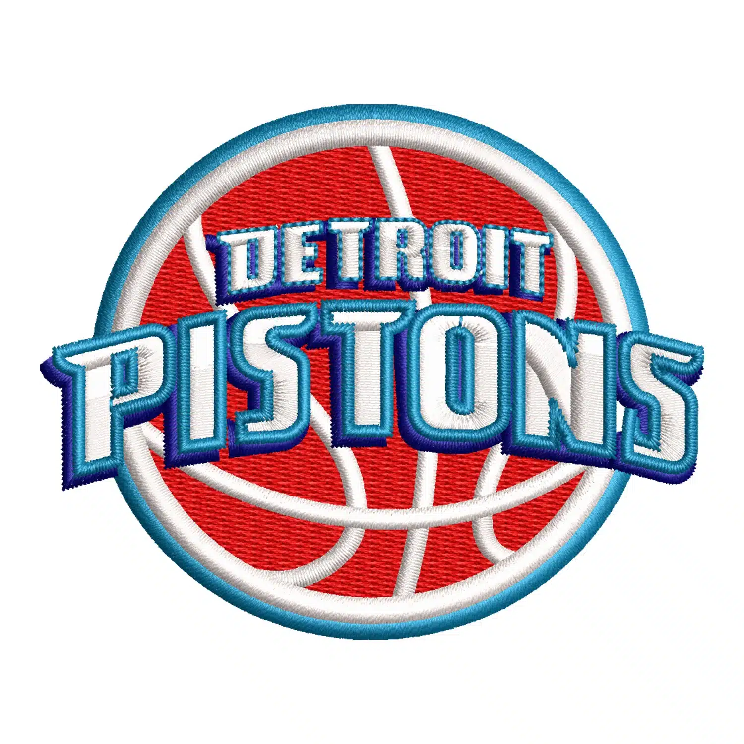 Detroit Pistons Embroidery Design