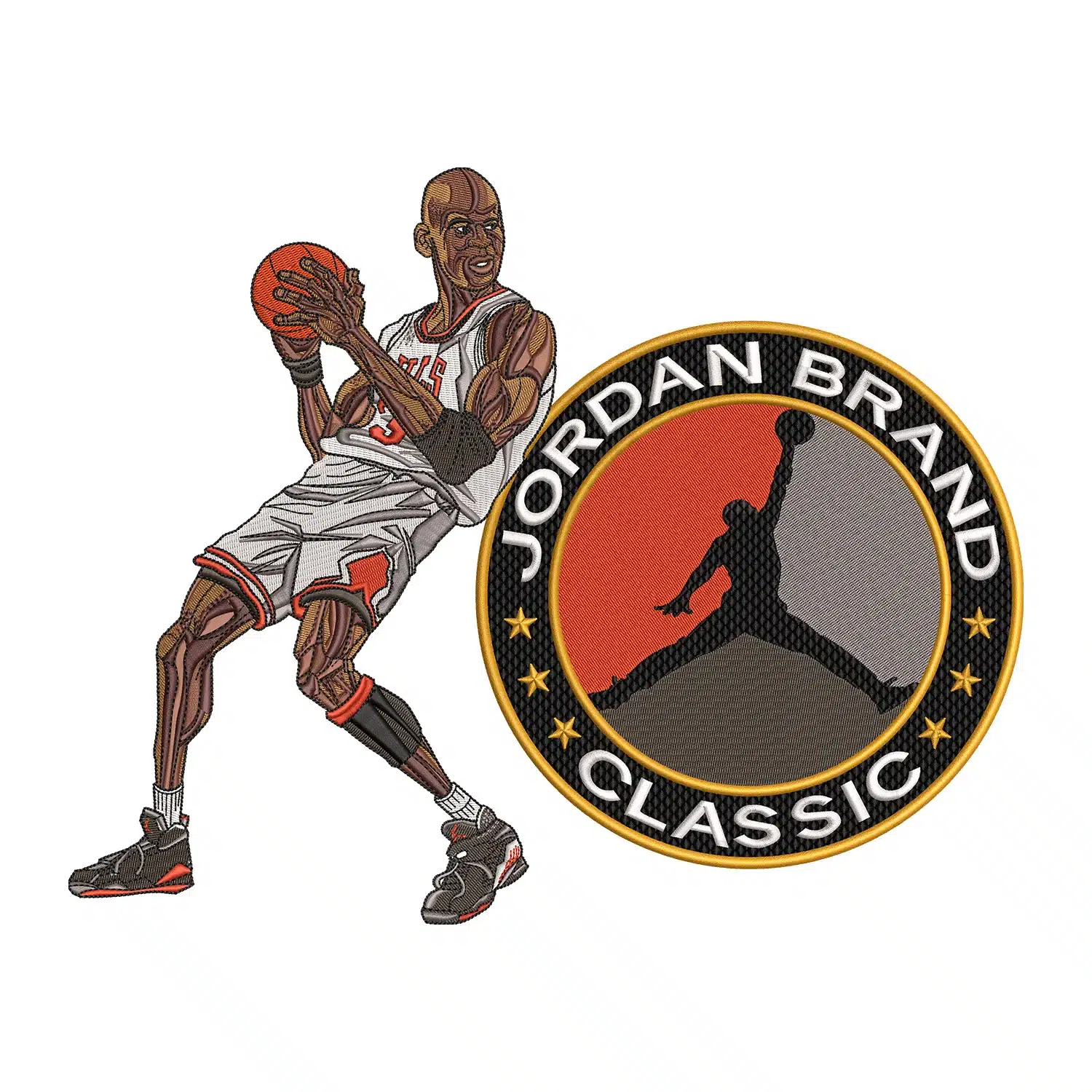 Jordan Brand Classic Embroidery Design