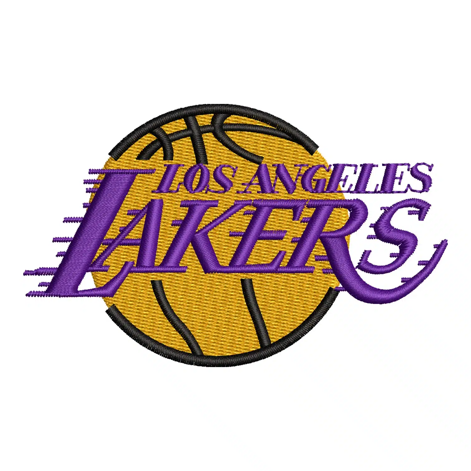 Los Angeles Lakers Embroidery Design