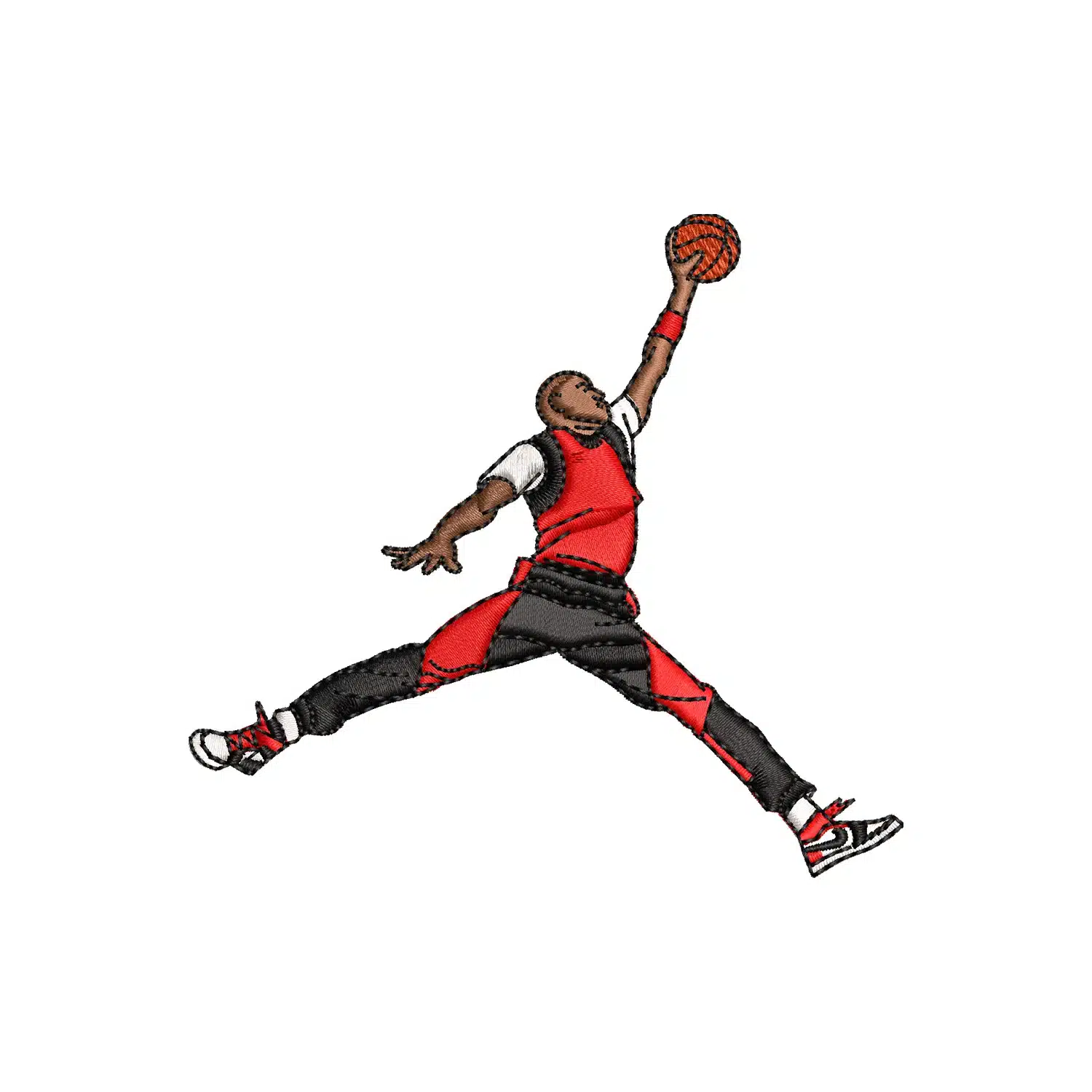 Michael Jordan Leap Embroidery Design