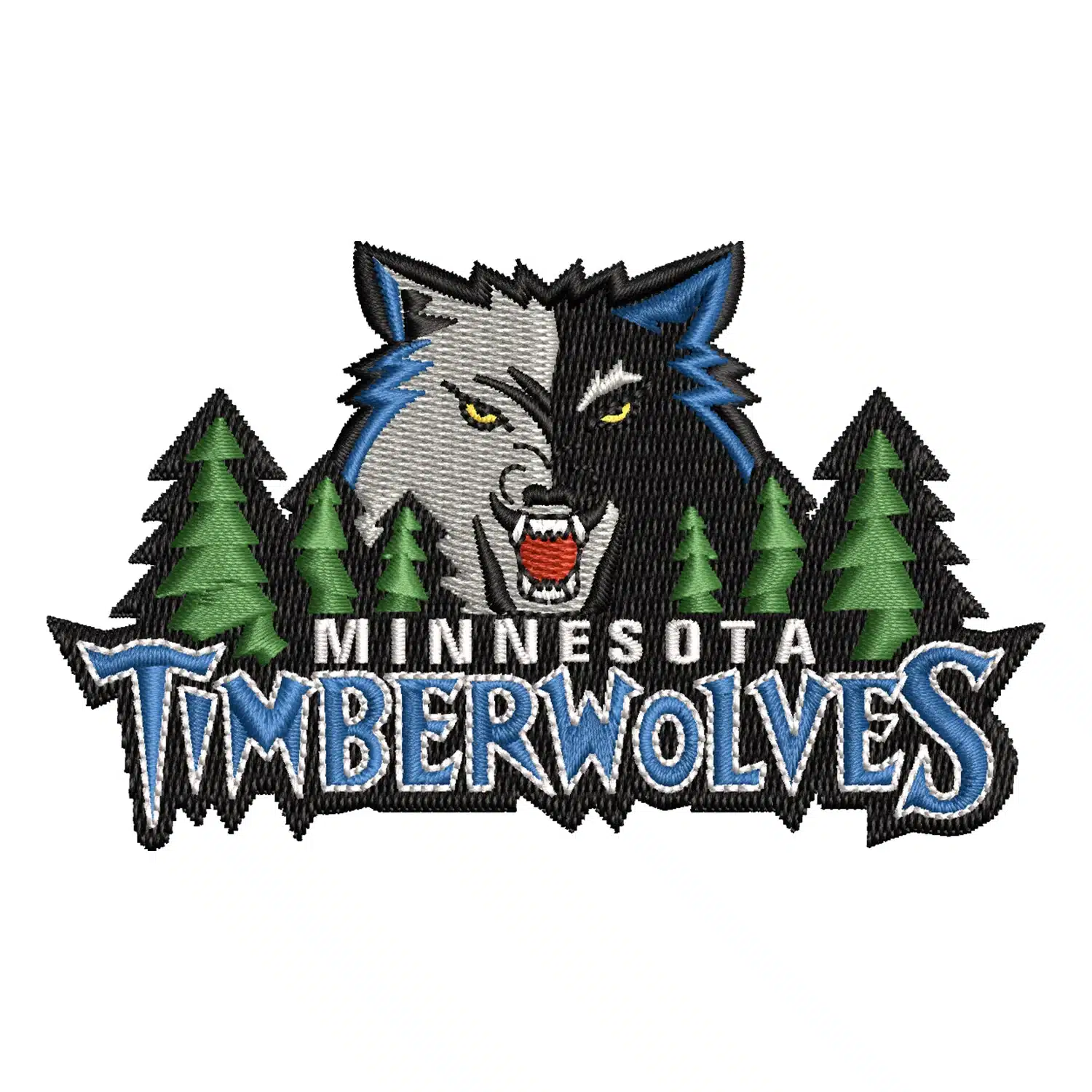 Minnesota Timberwolves Embroidery Design Minnesota Timberwolves Embroidery Design