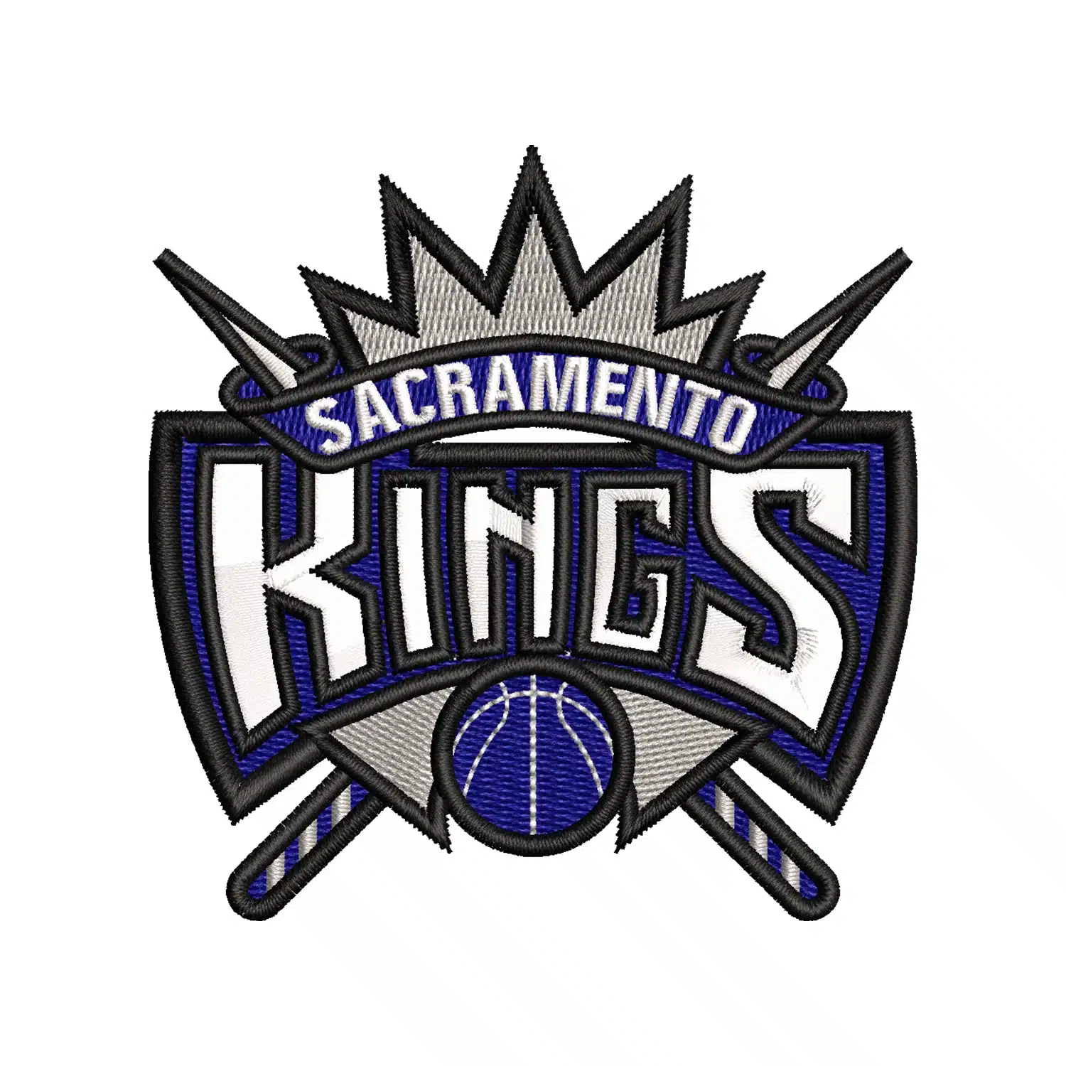 Sacramento Kings Embroidery Design