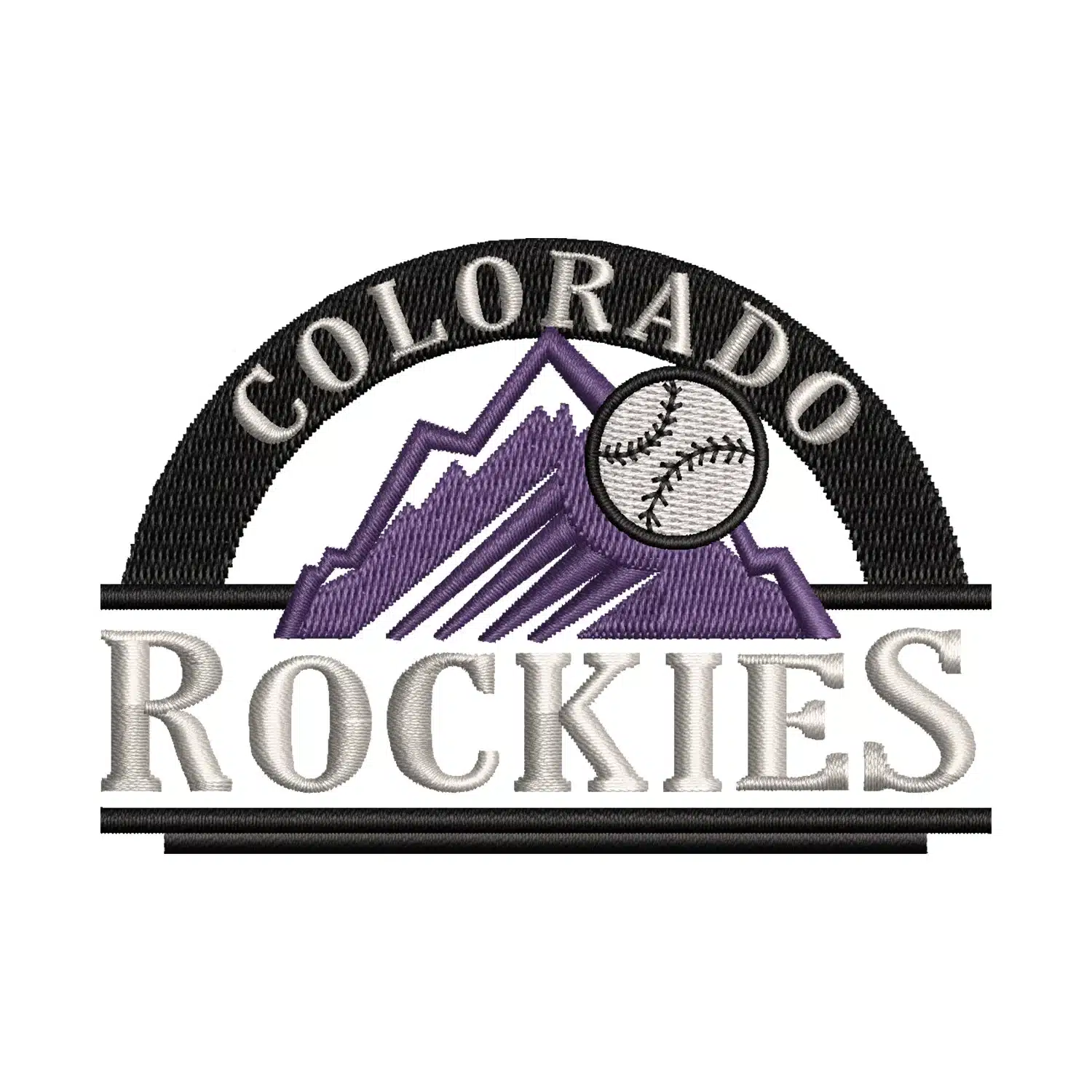 Colorado Rockies Embroidery Design