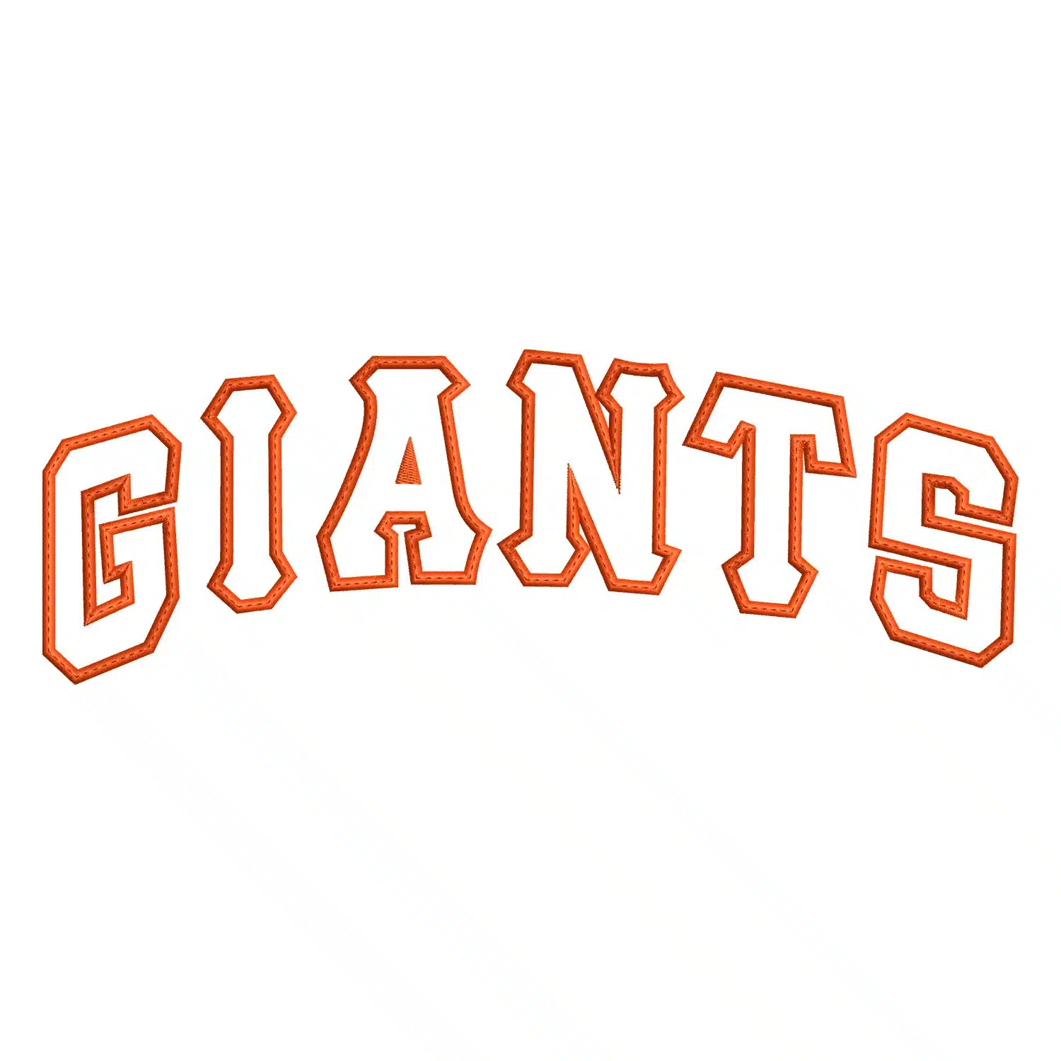Giants Embroidery Design