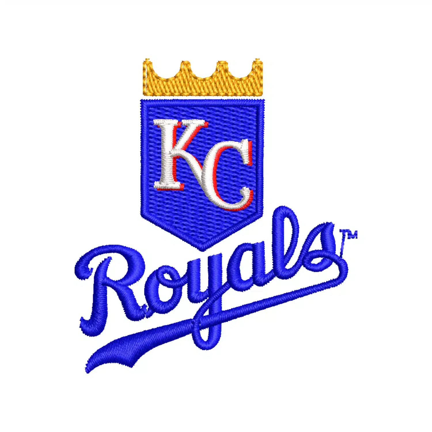 Kansas City Royals Embroidery Design