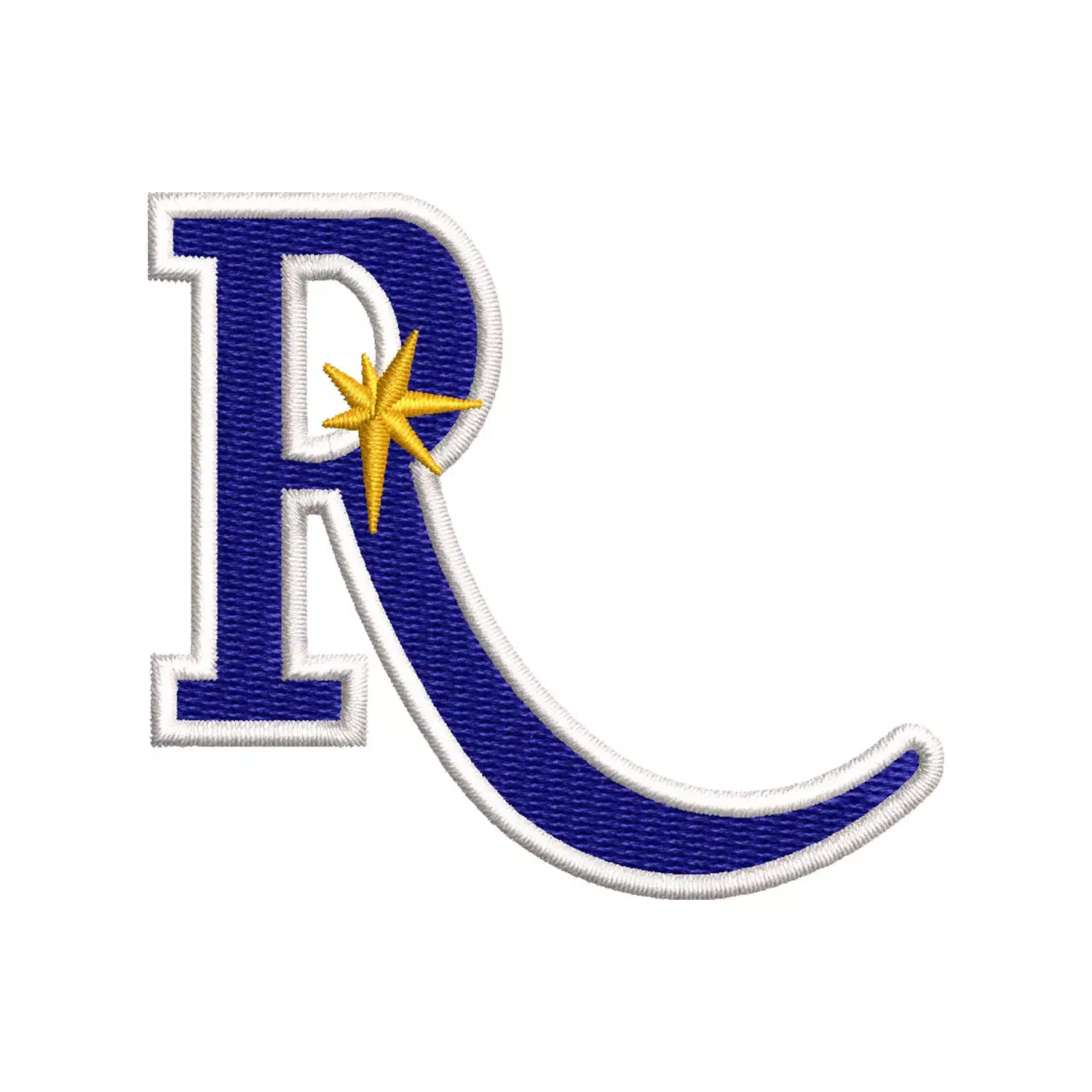 Tampa Bay Rays Cap Embroidery Design