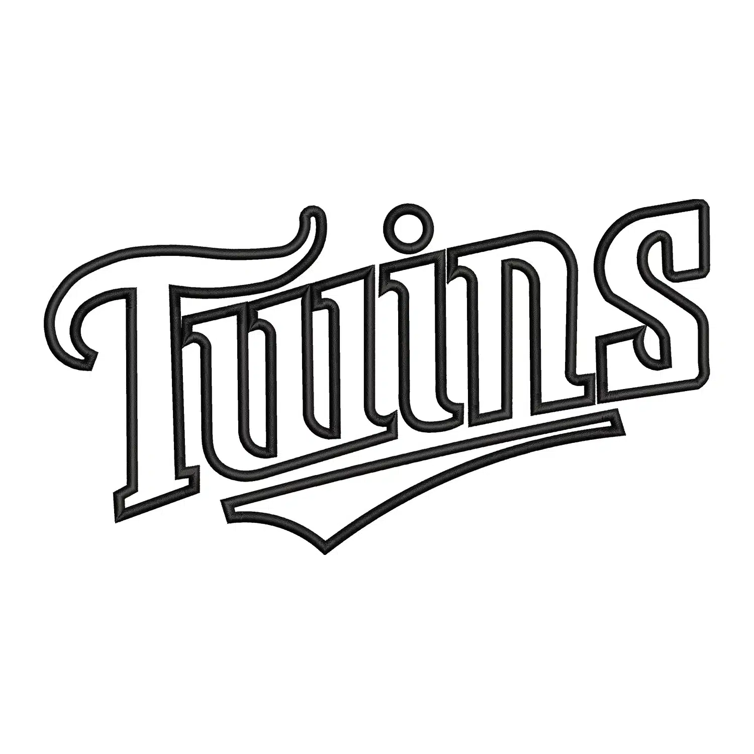 Twins Embroidery Design
