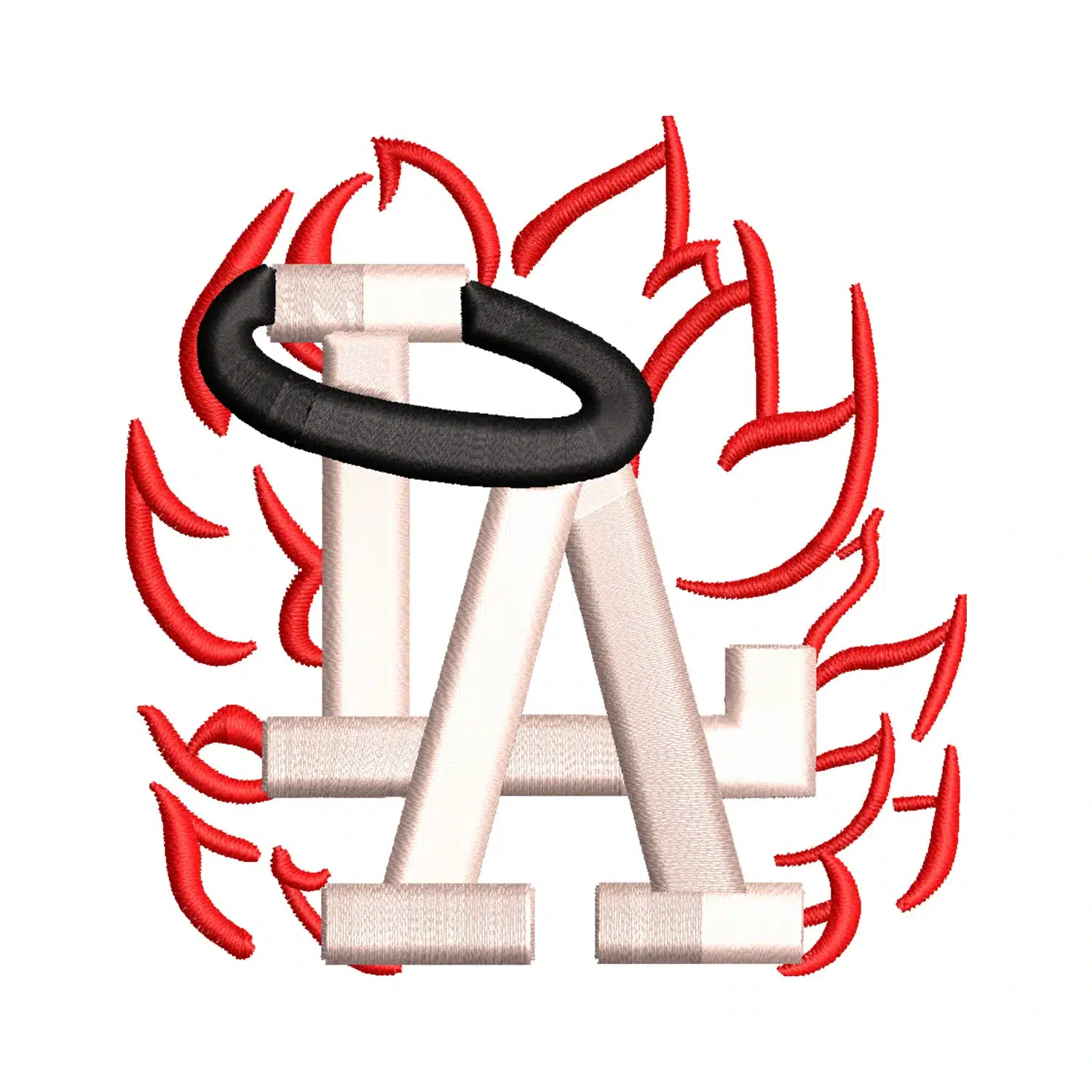 Los Angeles Dodgers Embroidery Design
