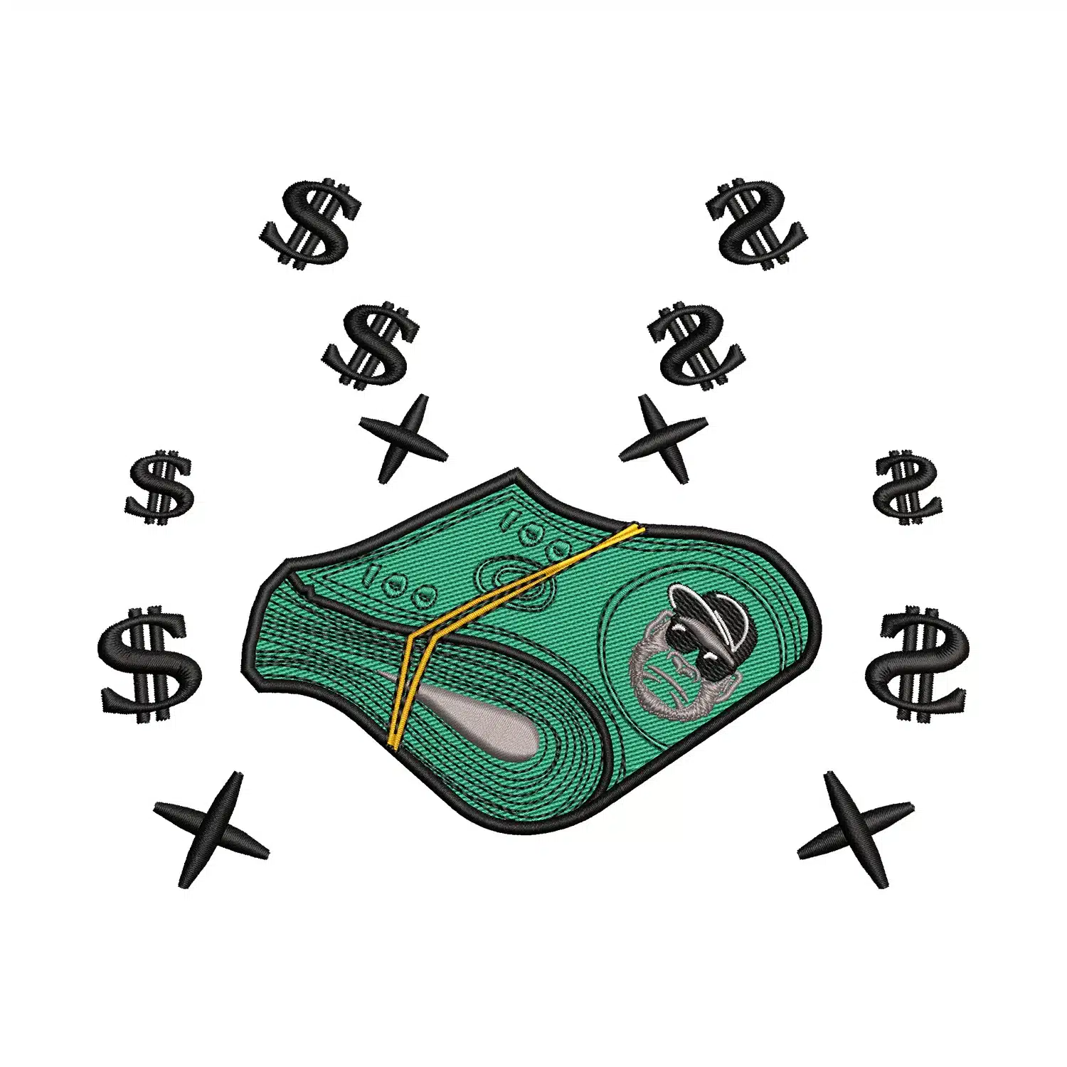 Dollar Bundle Embroidery Design
