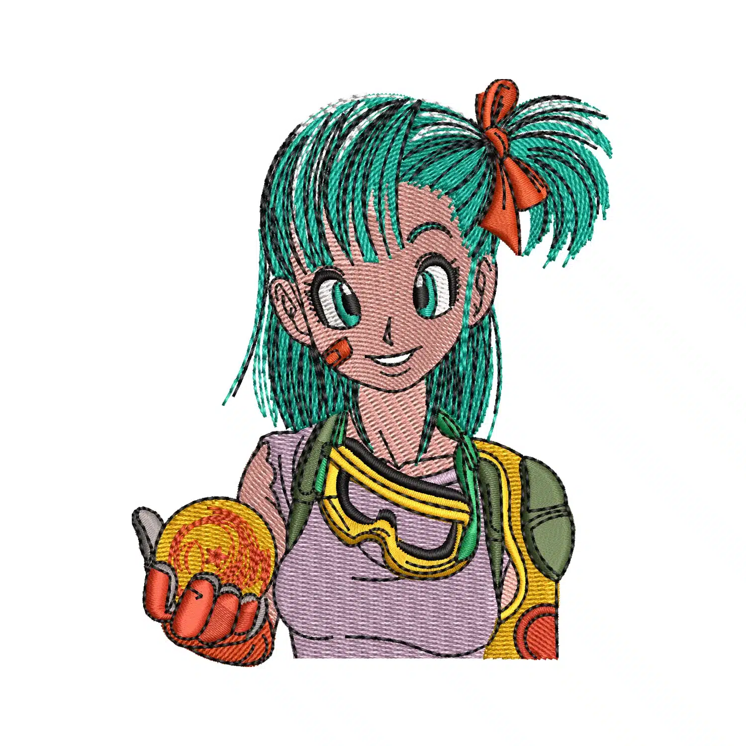 Bulma Embroidery Design