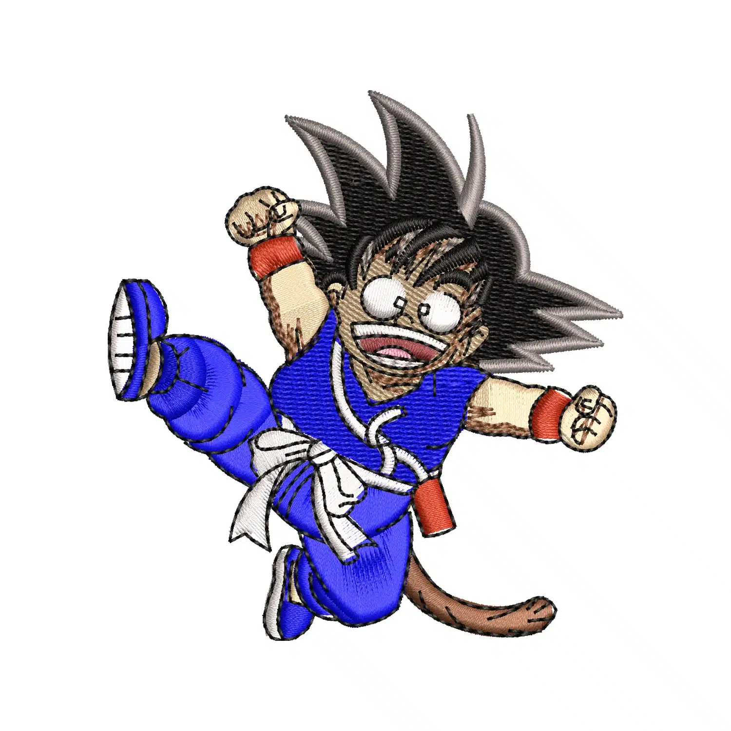 Kid Goku Embroidery Design