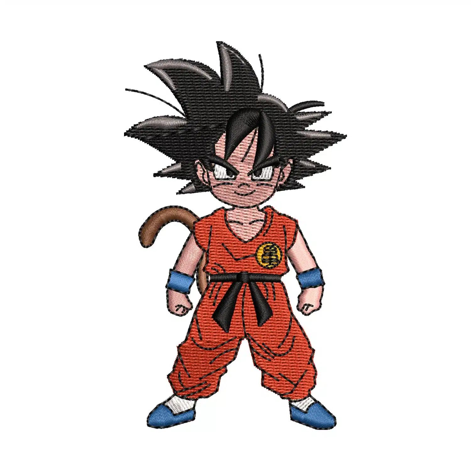 Kid Goku Embroidery Design