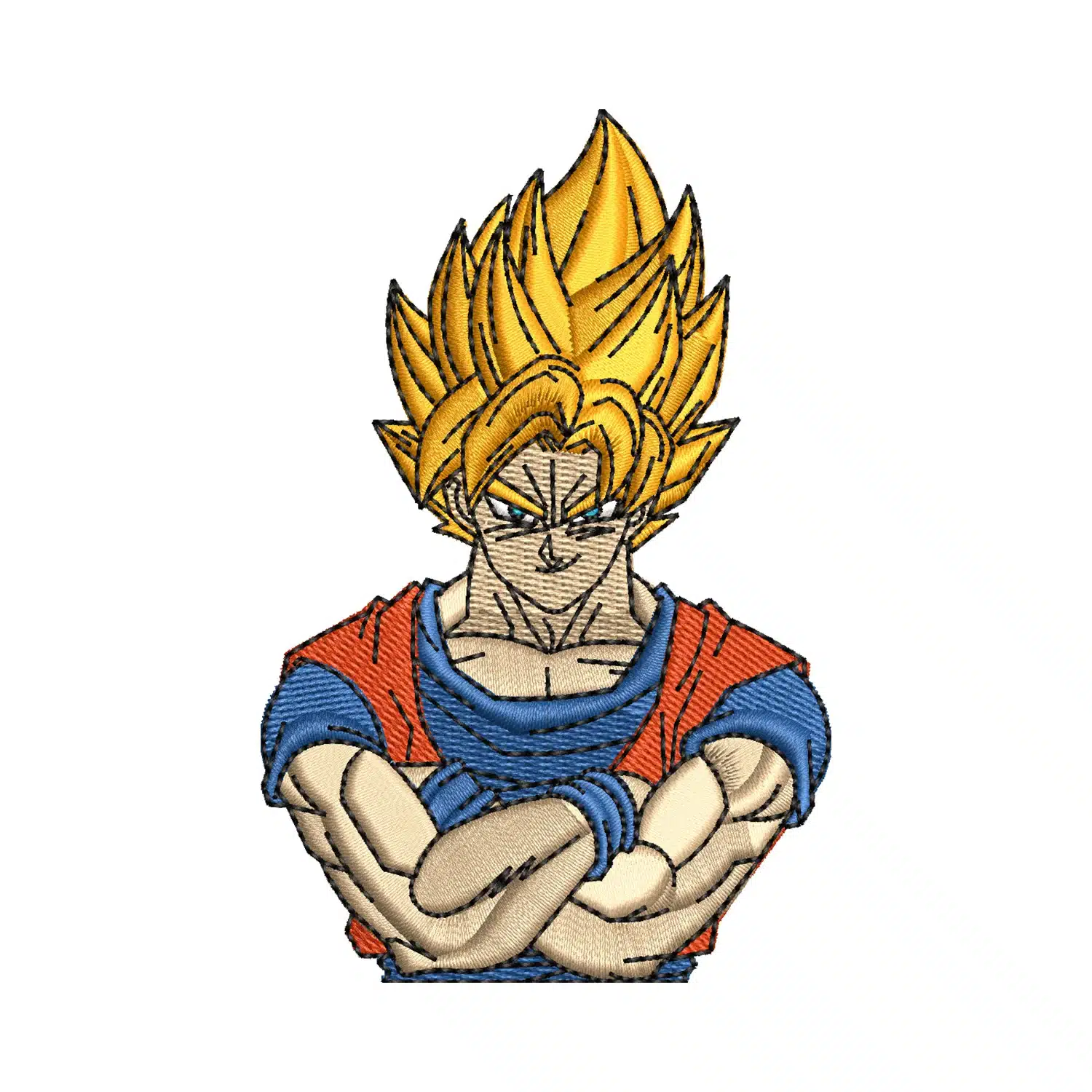 Super Saiyan Goku Embroidery Design