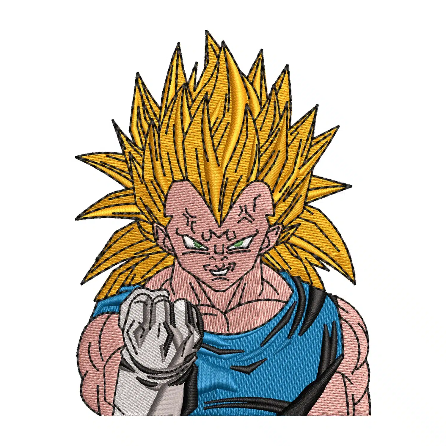 Super Saiyan Vegeta Embroidery Design