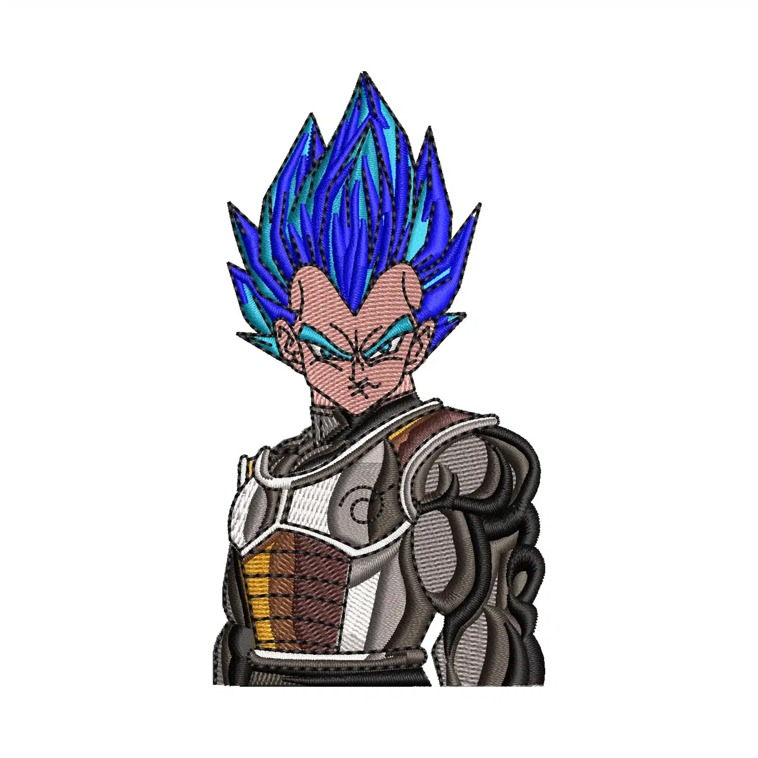 Super Saiyan Vegeta Embroidery Design