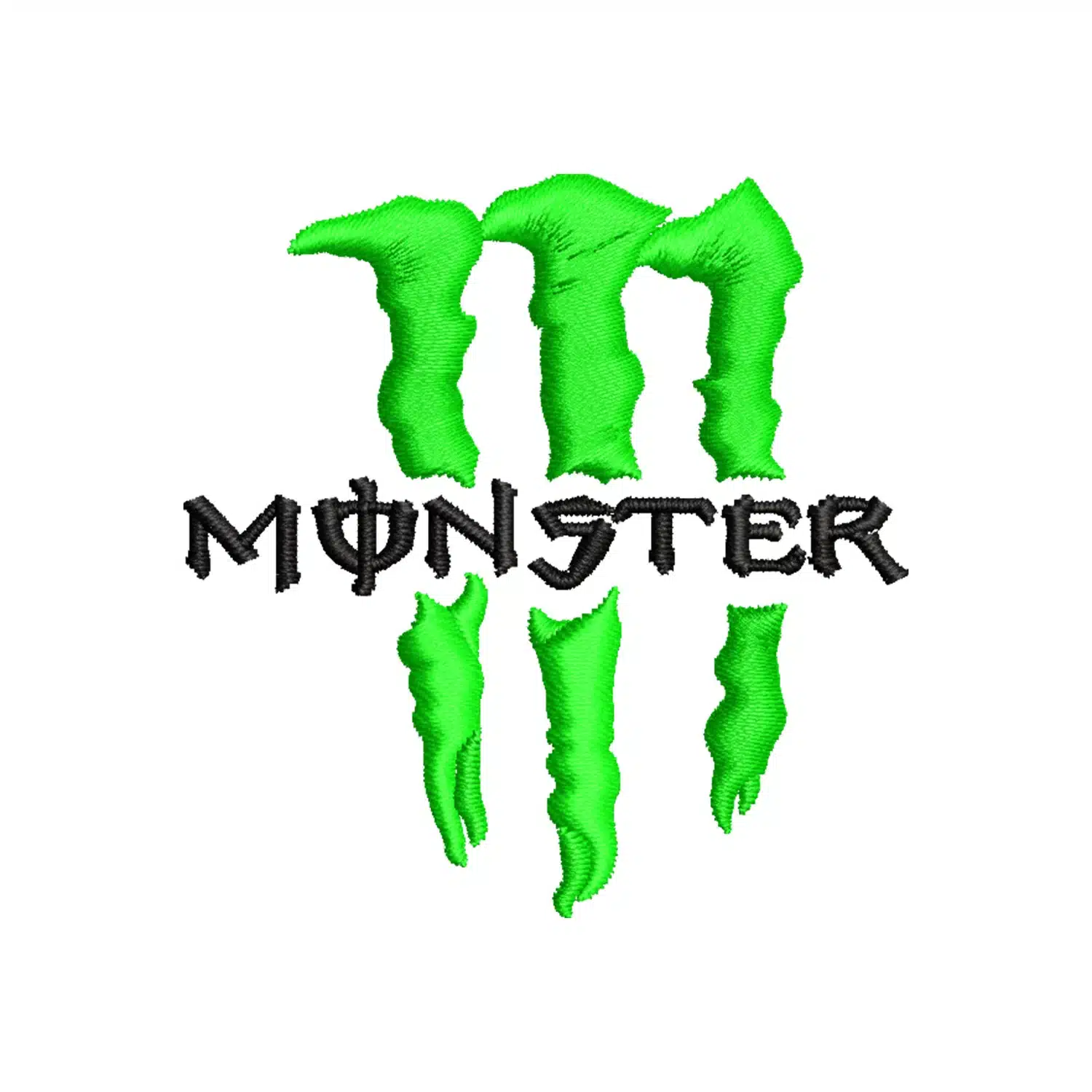 Monster Energy Drink Logo Embroidery Design