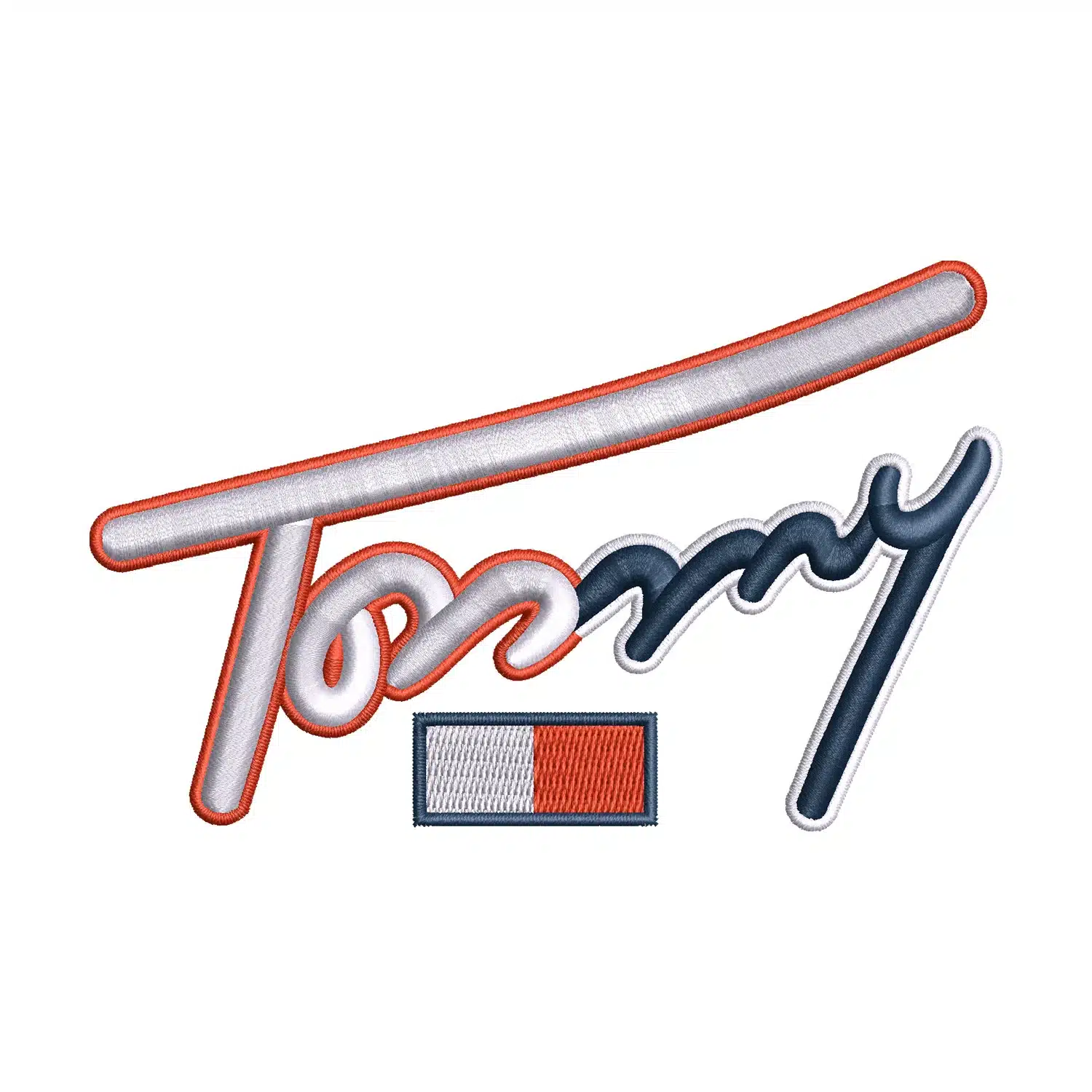 Tommy Hilfiger Logo Embroidery Design