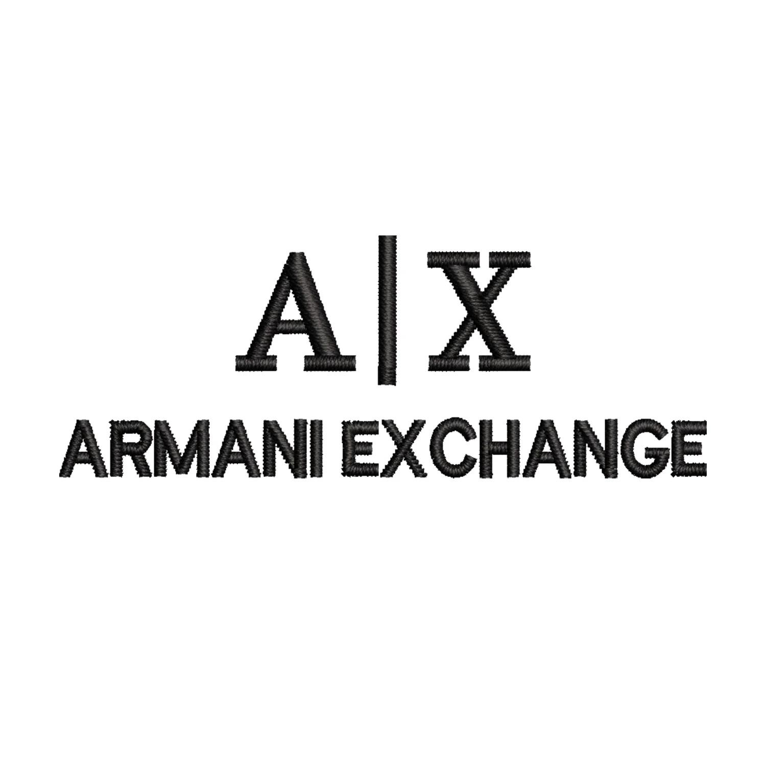 Armani Exchange Logo Embroidery Design