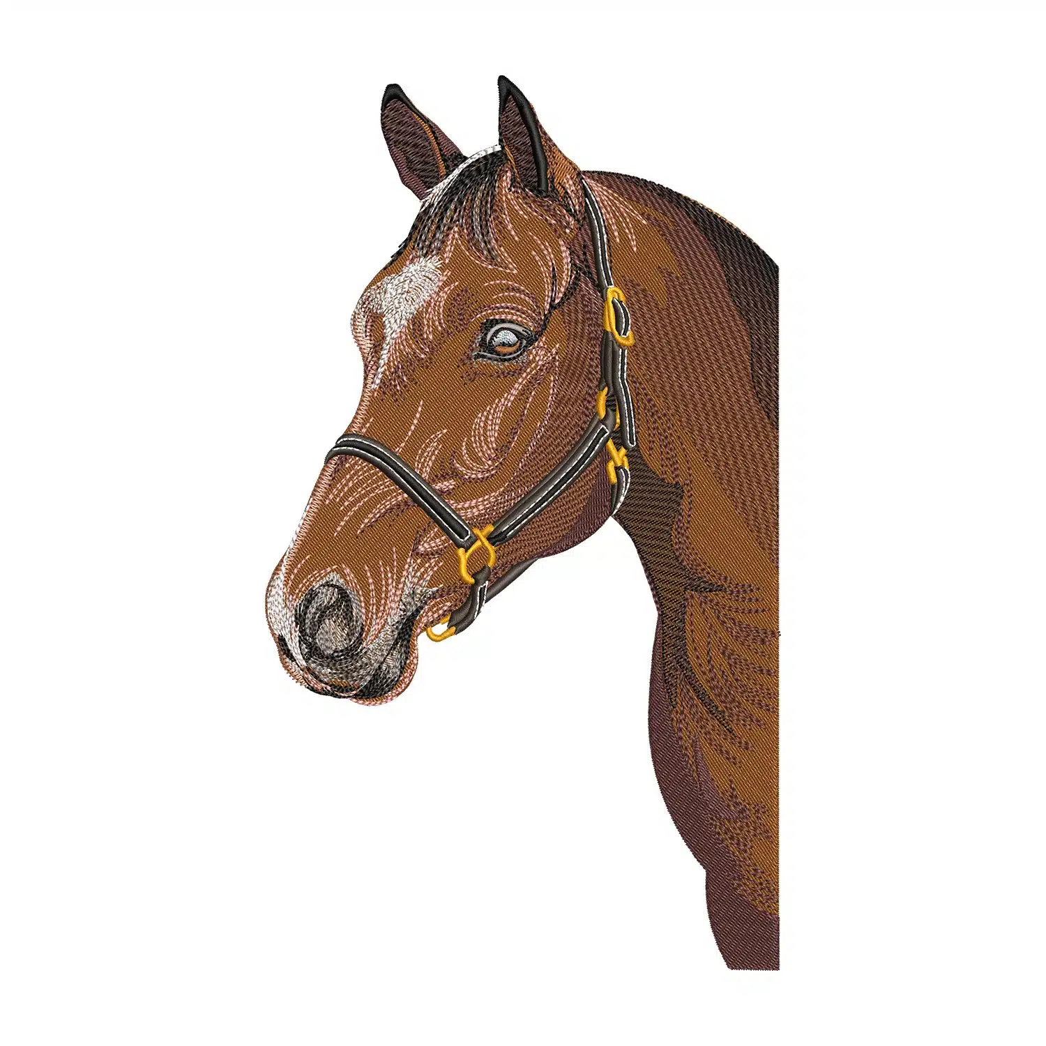 Brown Horse Embroidery Design