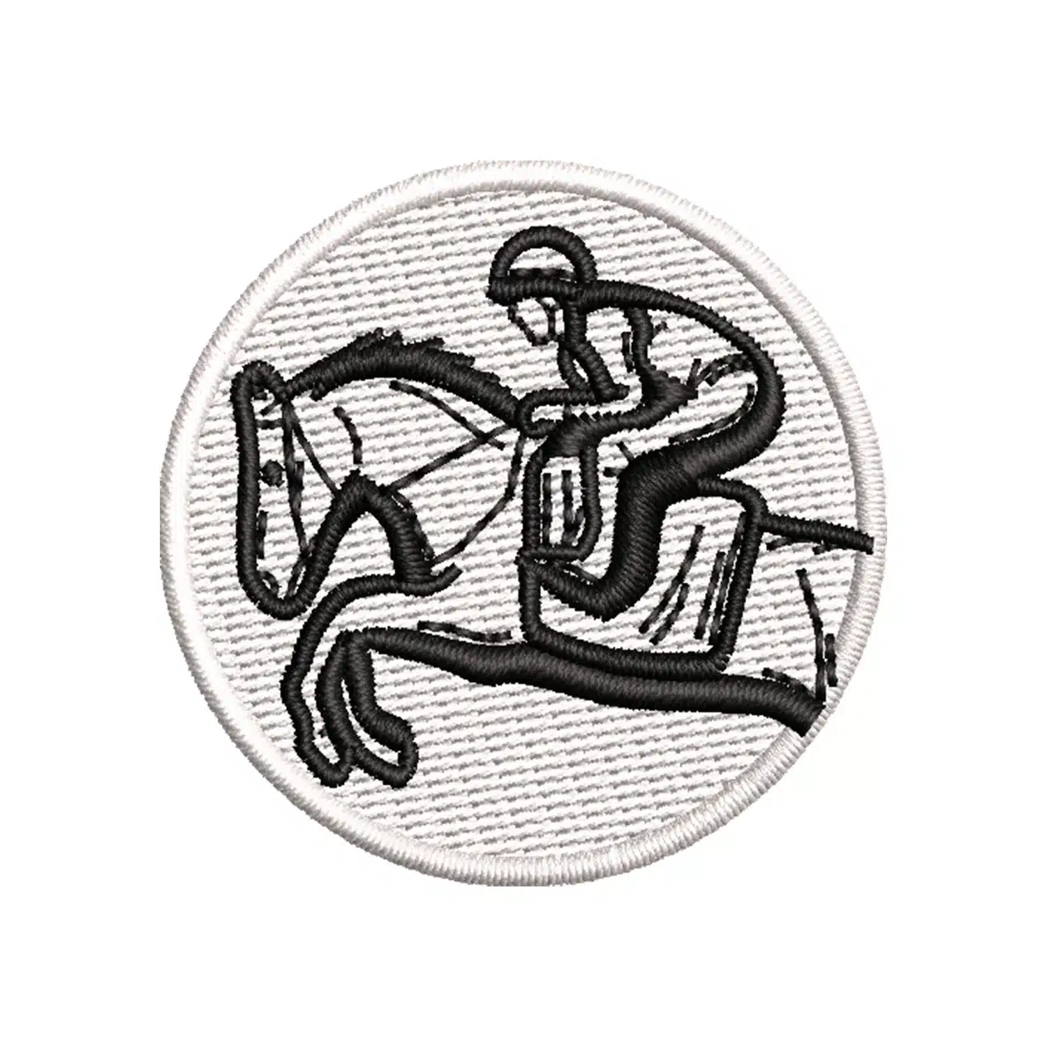 Horserider Racing Logo Embroidery Design