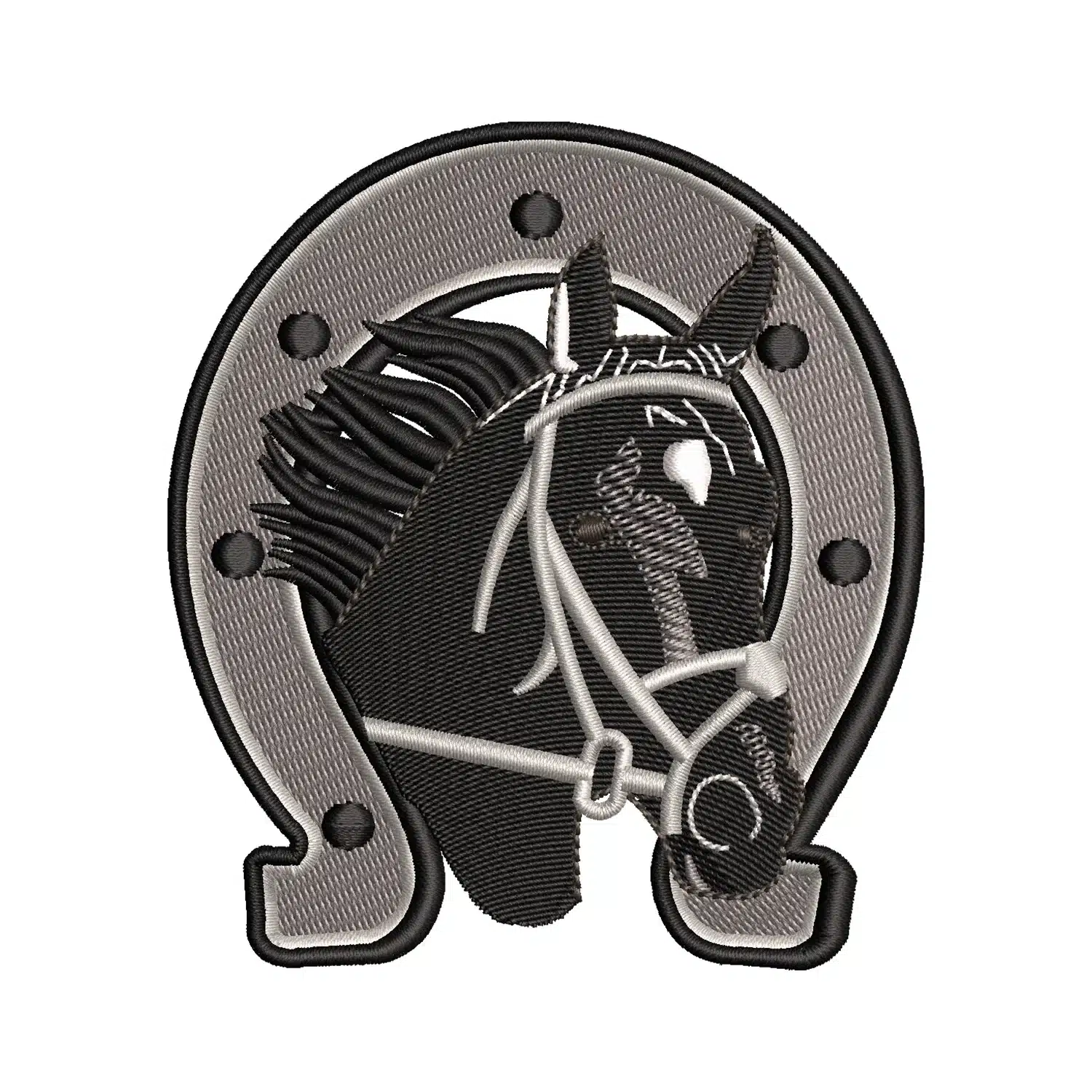 Horseshoe Frame Embroidery Design