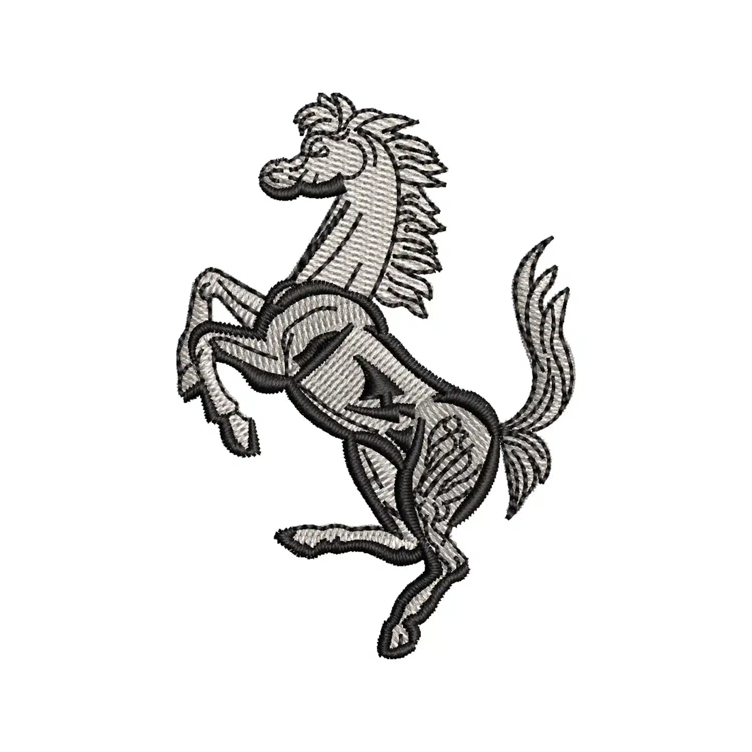 Prancing Horse Embroidery Design
