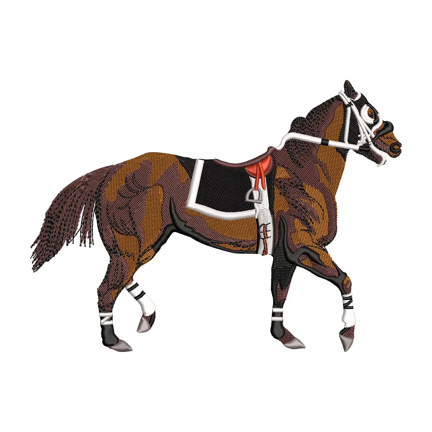 Racing Horse Embroidery Design Racing Horse Embroidery Design