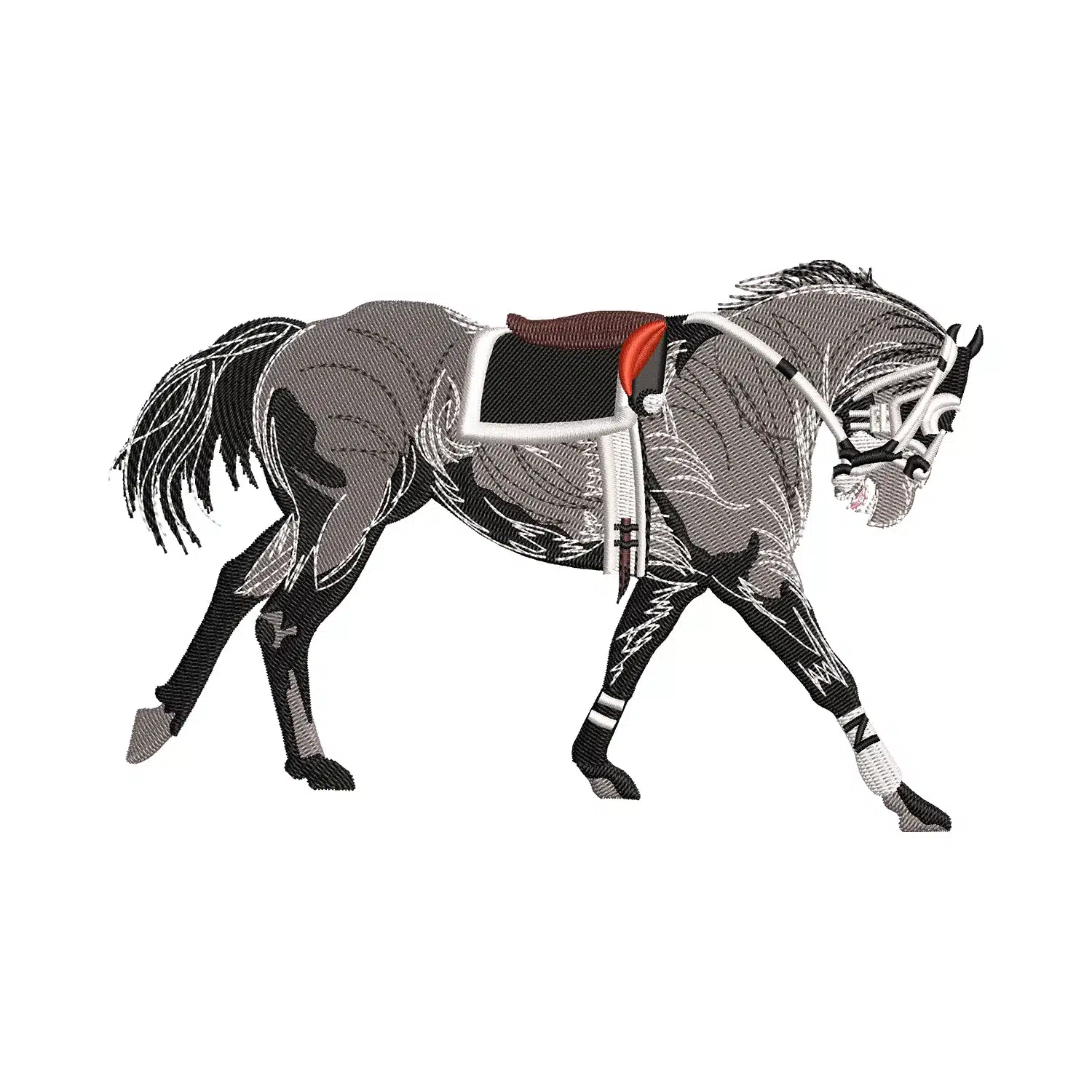 Racing Horse Embroidery Design Racing Horse Embroidery Design