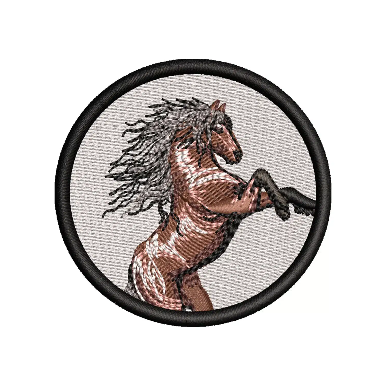 Rearing Horse Logo Embroidery Design
