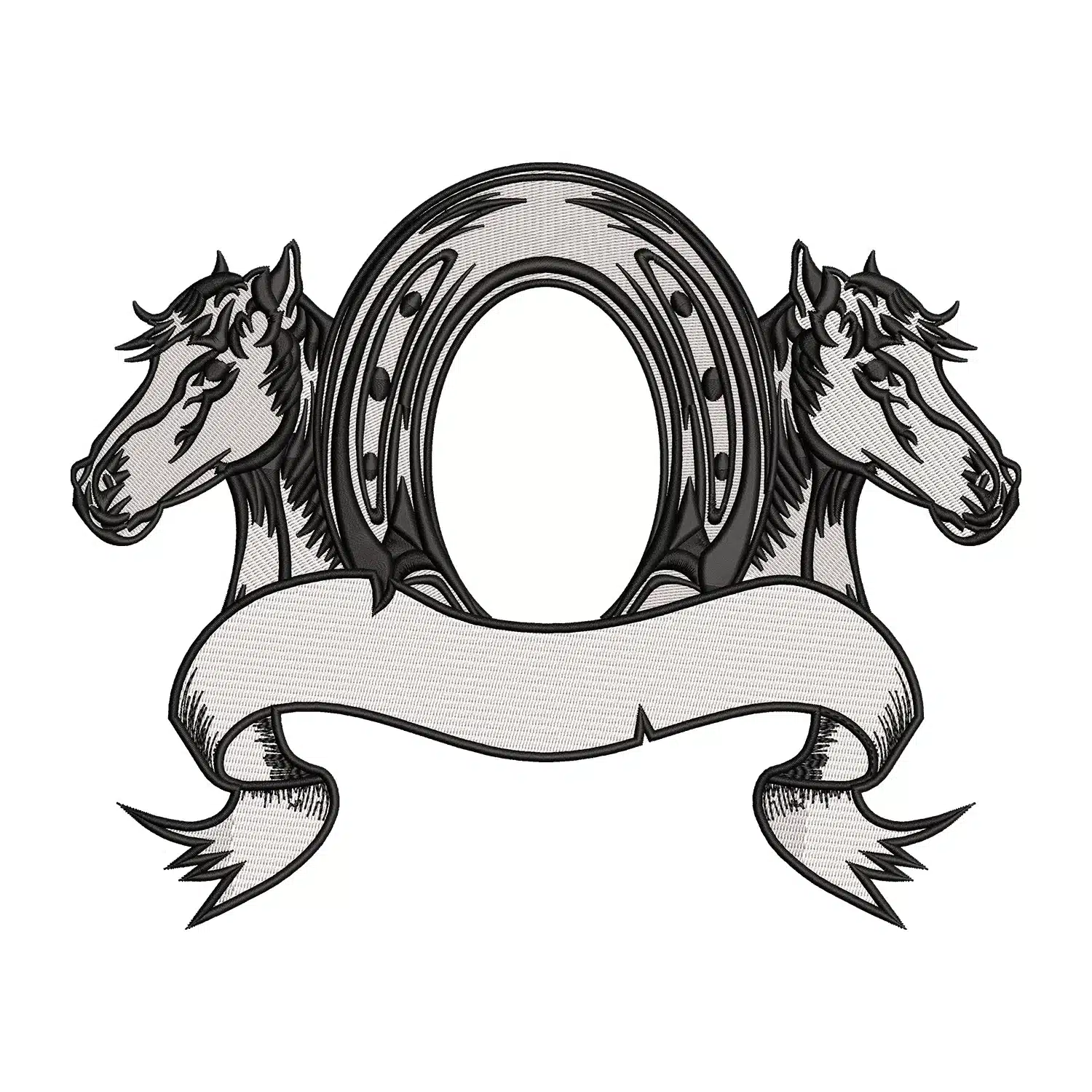 Royal Horse Frame Embroidery Design