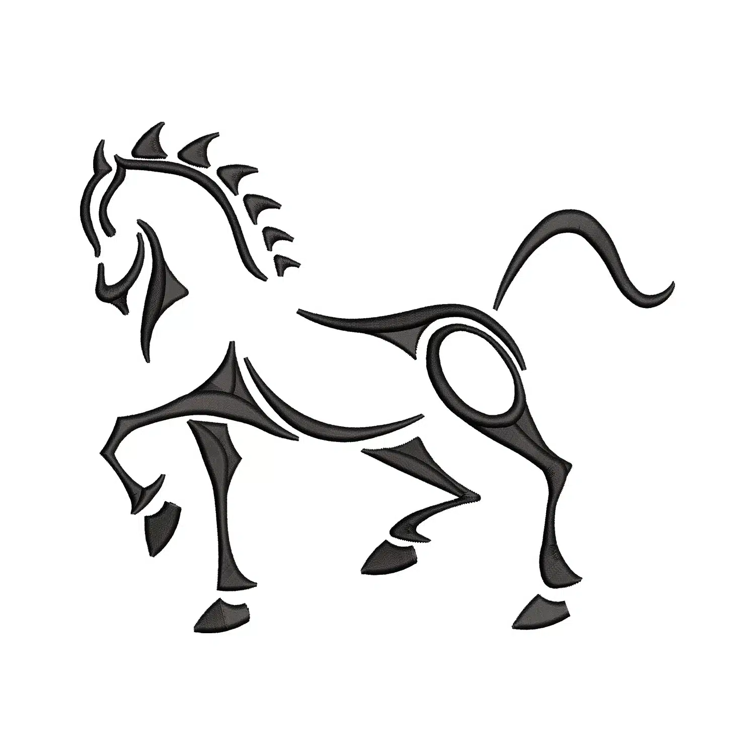 Skeleton Horse Embroidery Design