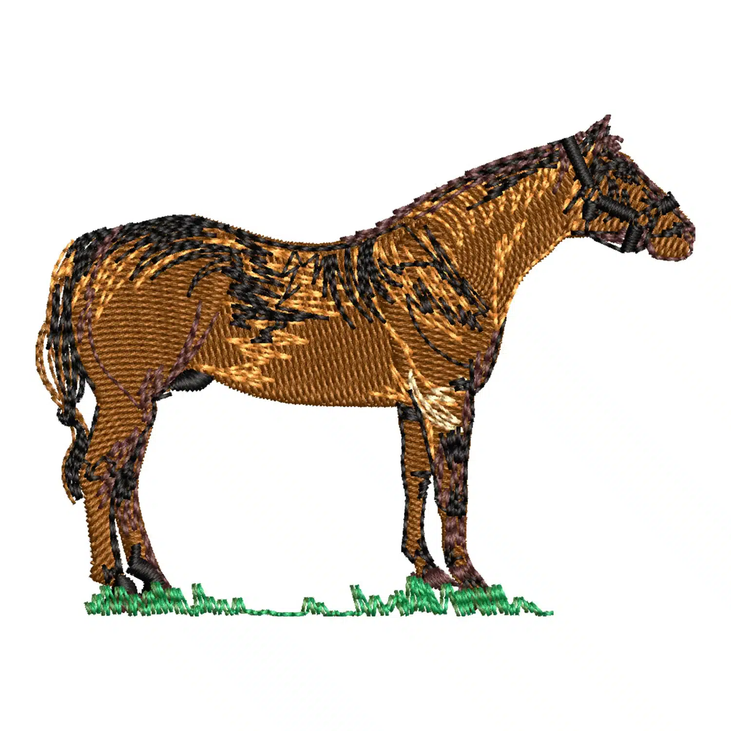 Standing Horse Embroidery Design