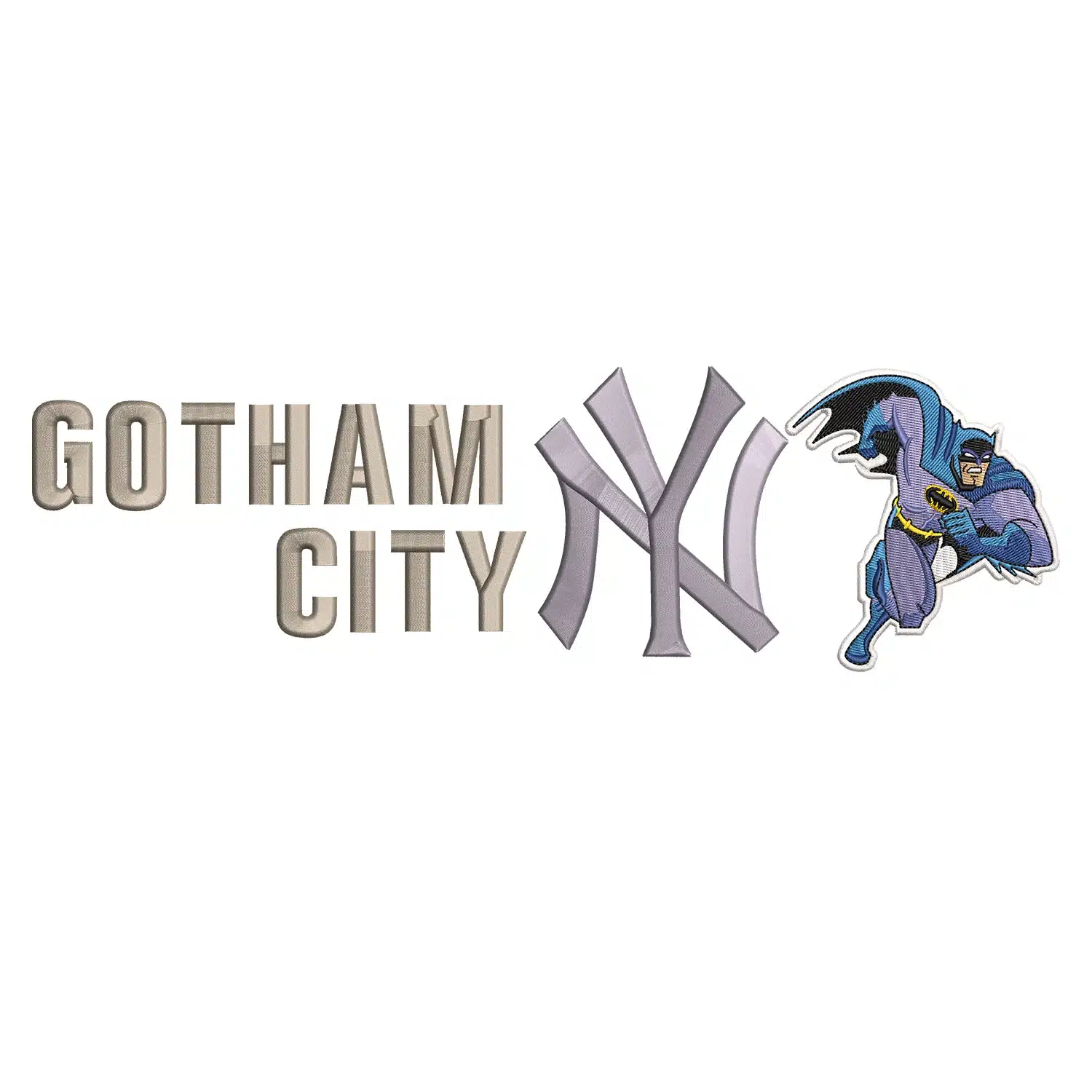 Gotham City Embroidery Design